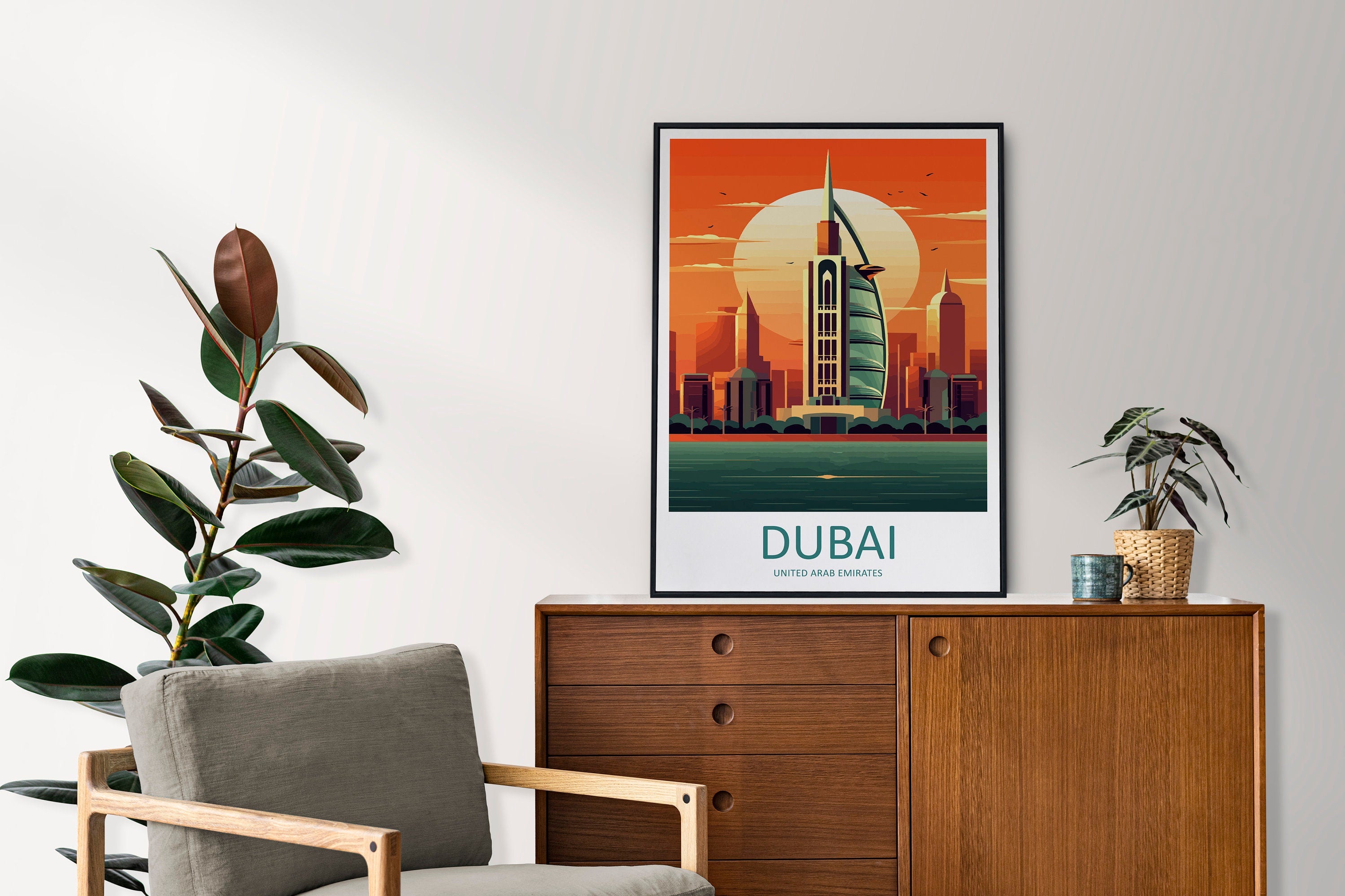 Dubai Travel Print