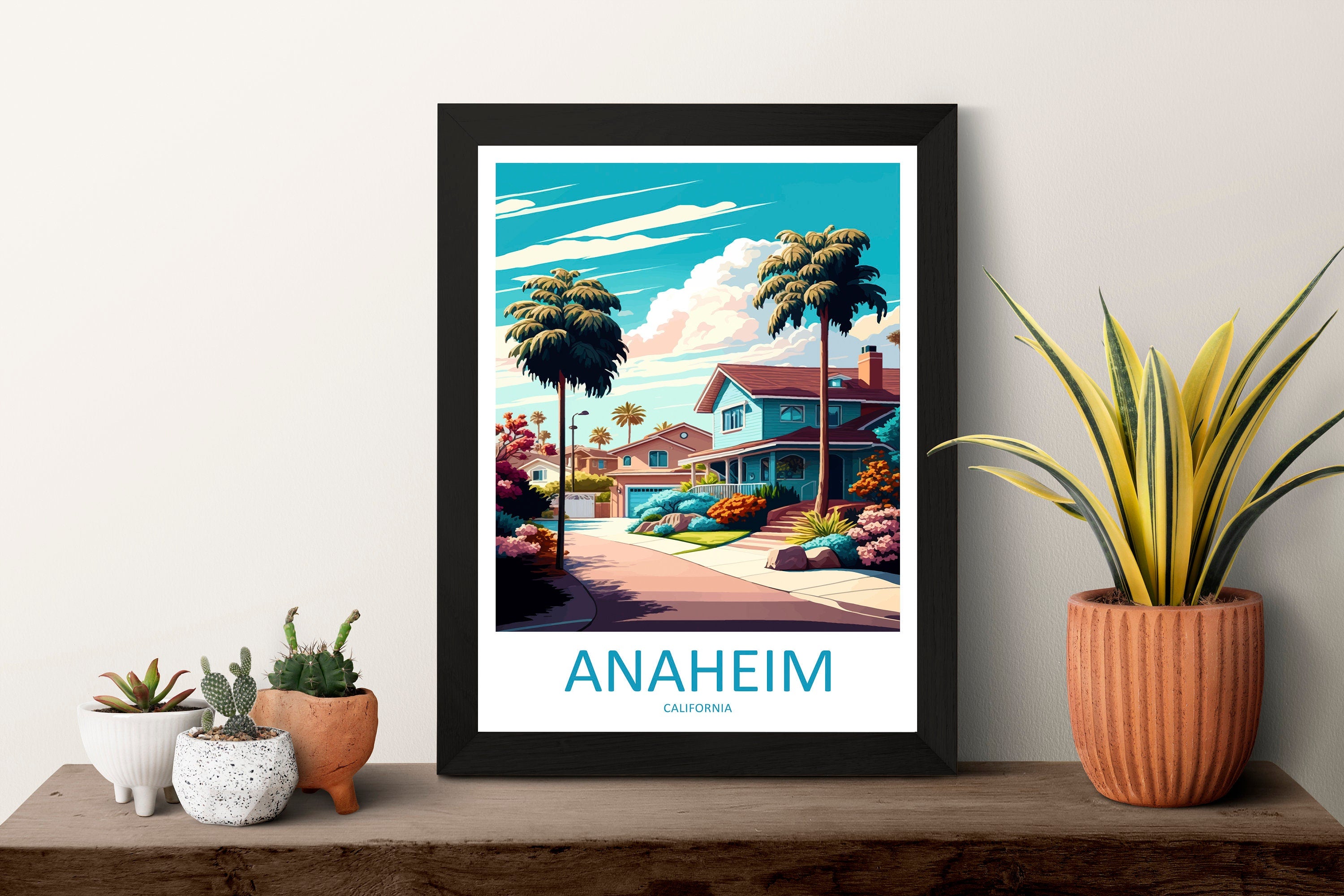 Anaheim Travel Print