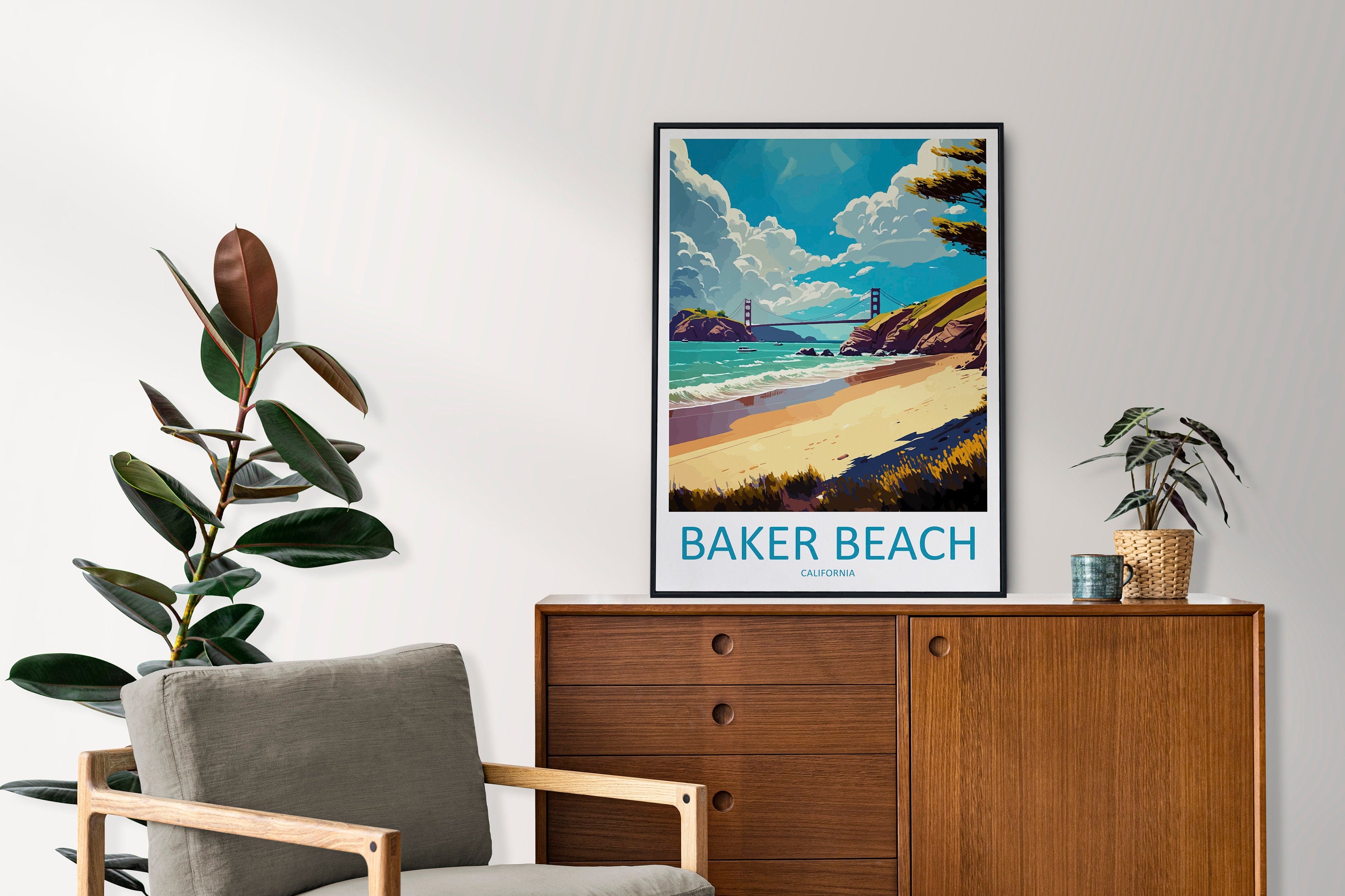 Baker Beach Travel Print