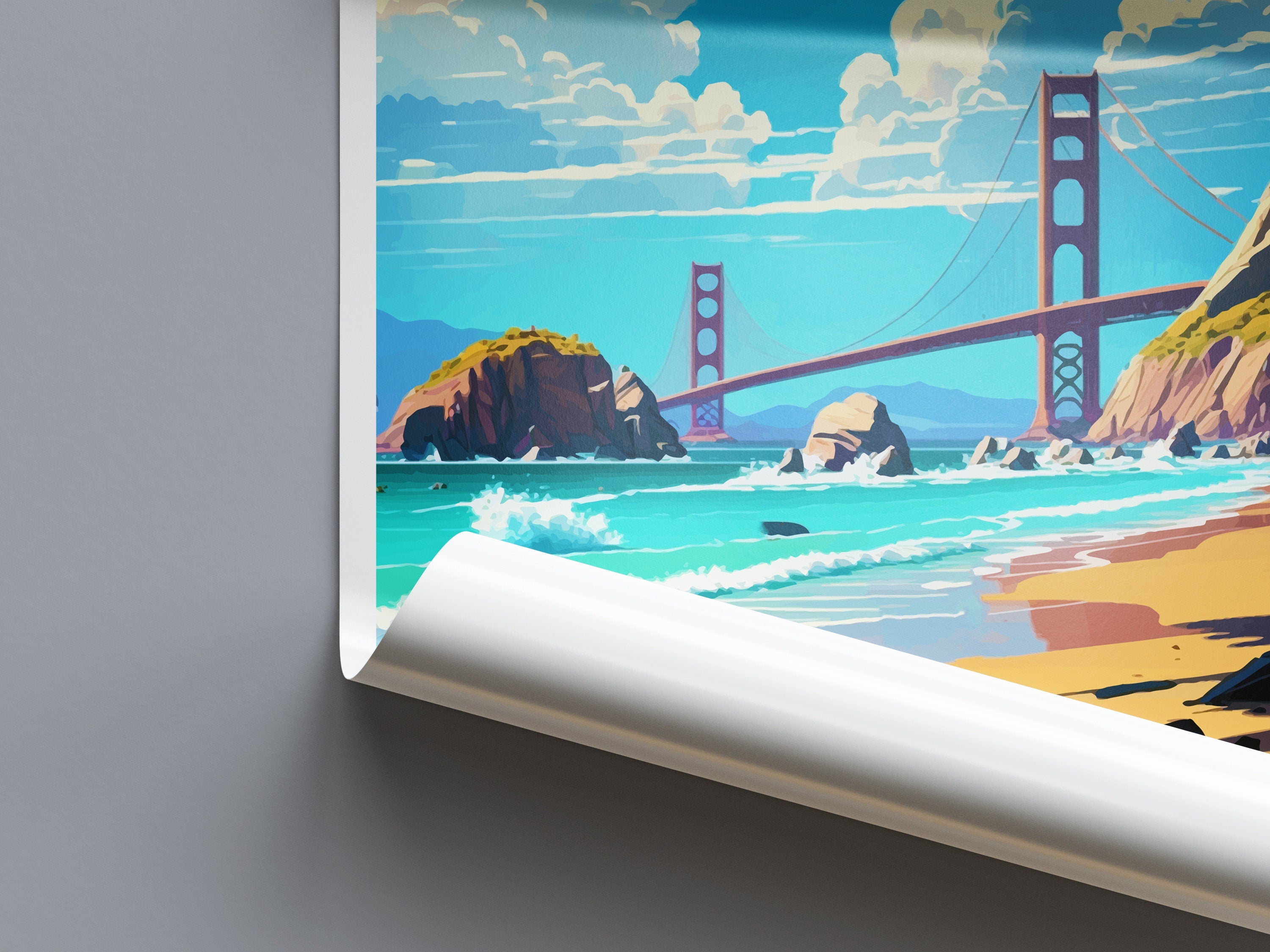 Baker Beach Travel Print