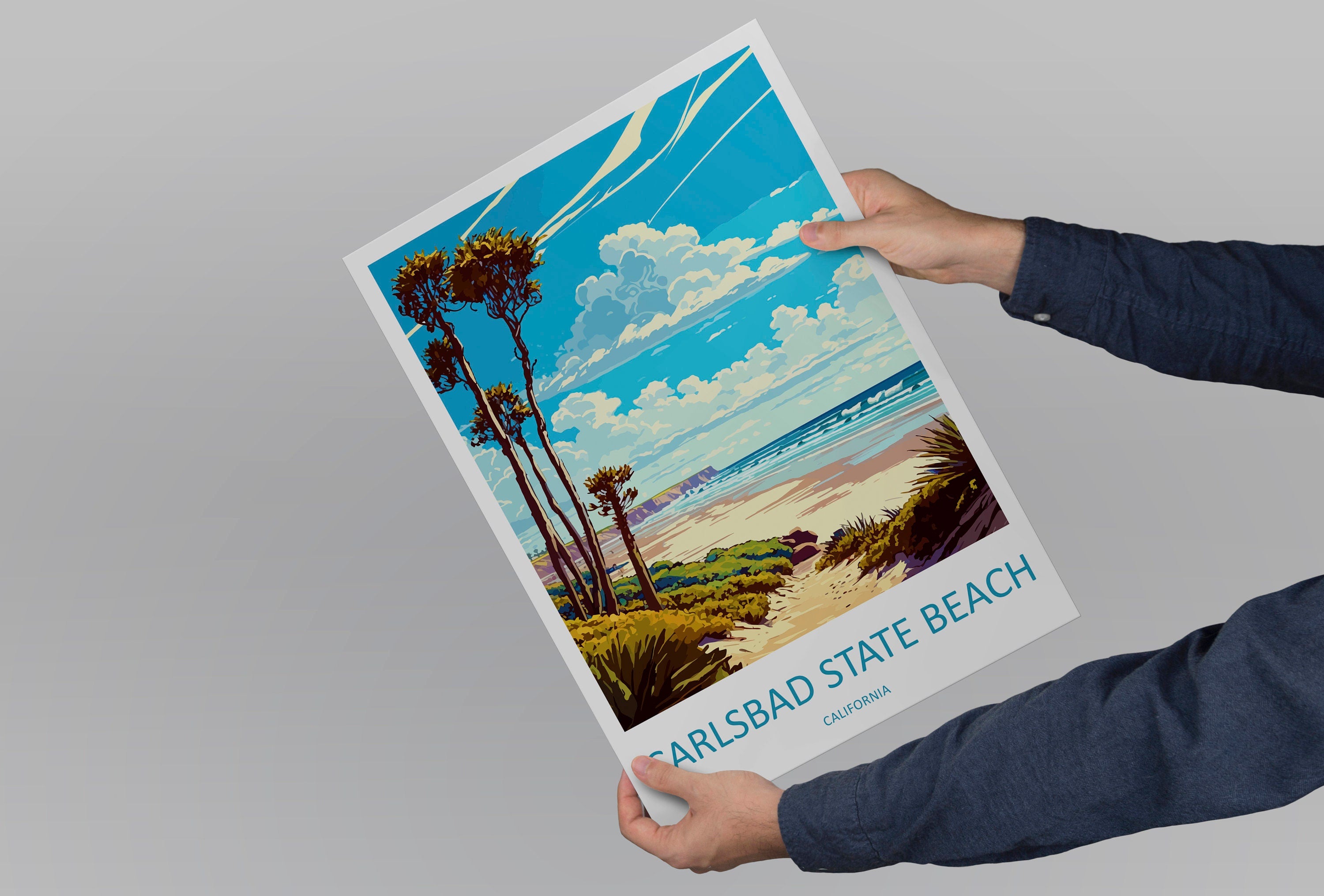 Carlsbad State Beach Travel Print