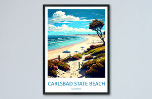 Carlsbad State Beach Travel Print