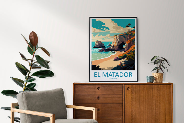 El Matador Travel Print Wall Art El Matador Wall Hanging Home Décor El Matador Gift Art Lovers California Art Poster El Matador Cali