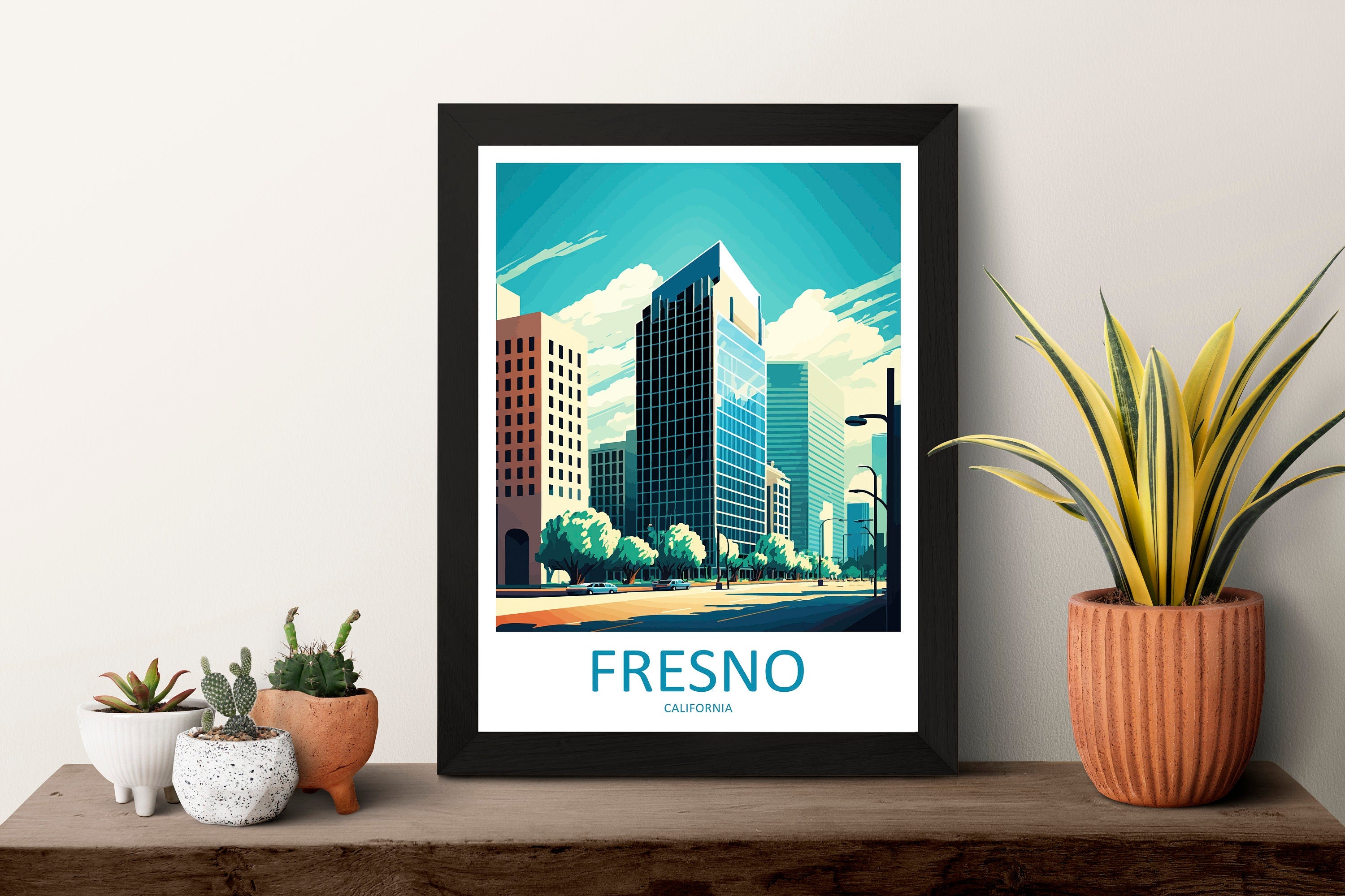 Fresno Travel Print