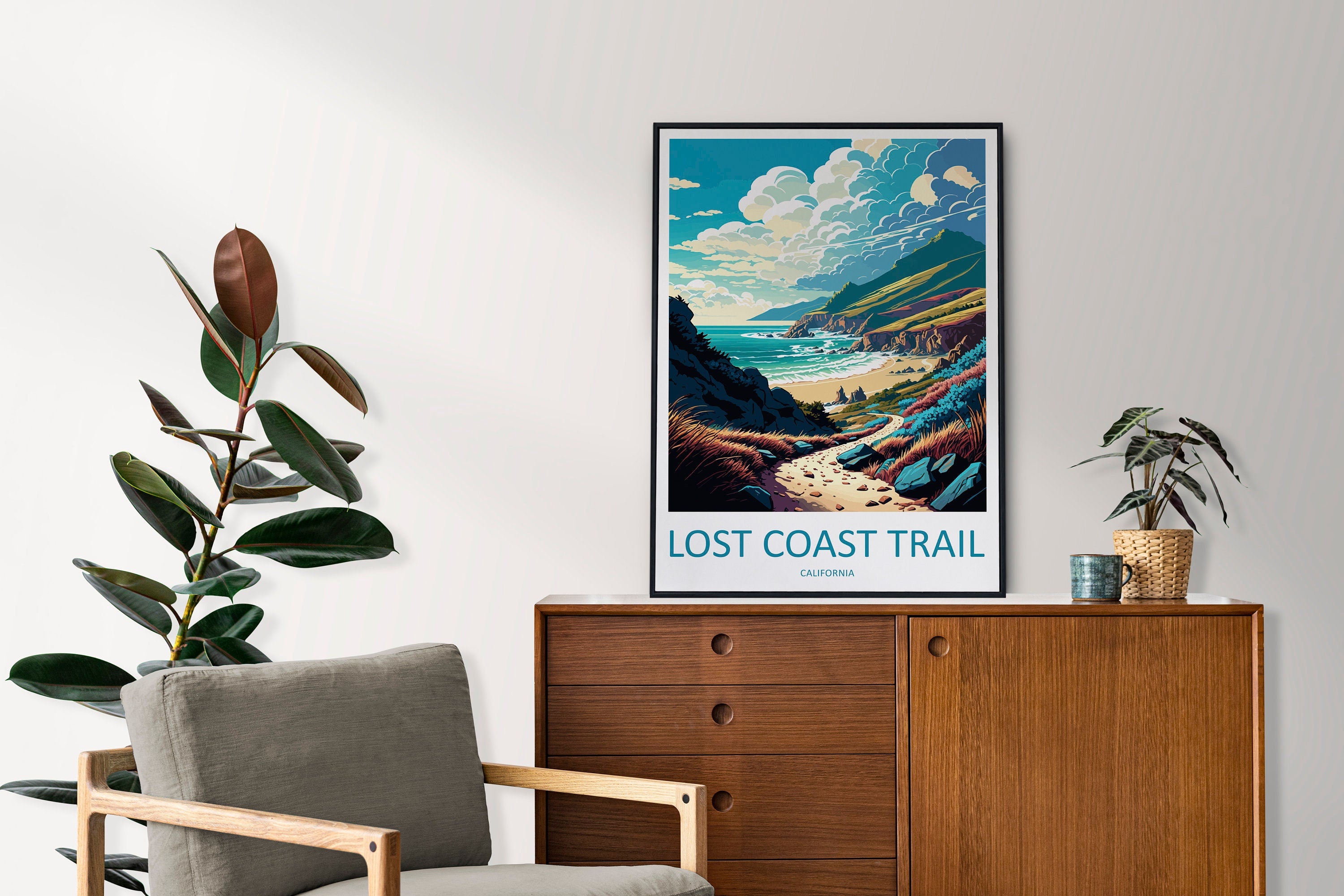 Lost Coast Trail Travel Print