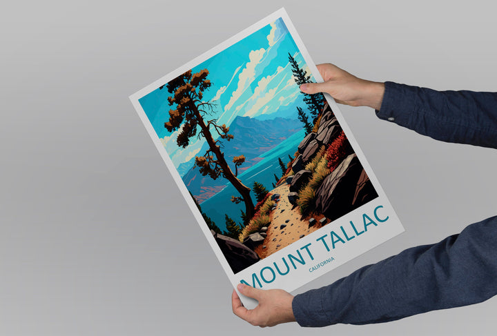 Mount Tallac Travel Print Wall Art Mount Tallac Wall Hanging Home Décor Mount Tallac Gift Art Lovers California Art Poster Mount Tallac Art