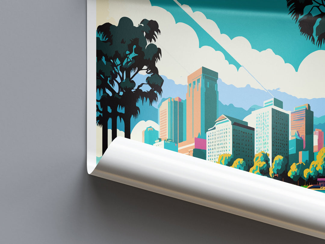 Oakland Travel Print Wall Art Oakland Wall Hanging Home Décor Oakland Gift Art Lovers California Art Poster Oakland Art