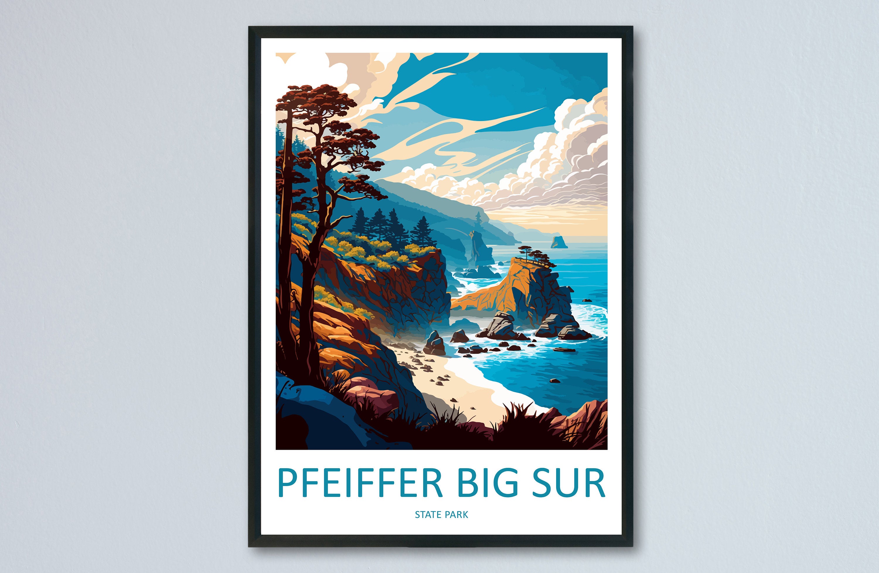 Pfeiffer Big Sur State Park Travel Print