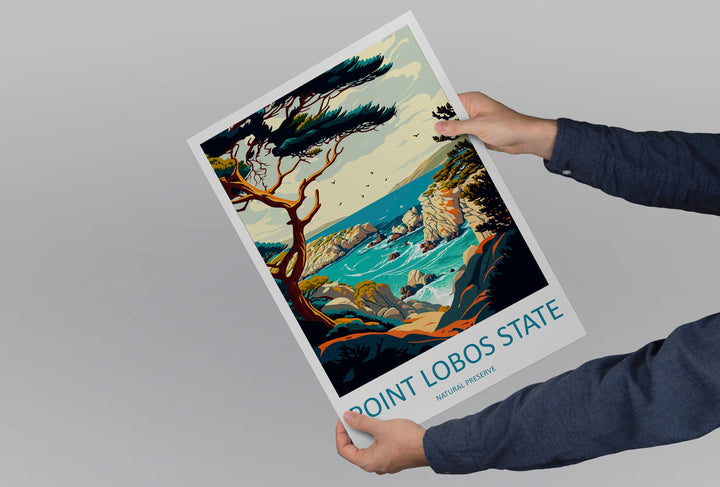 Point Lobos State Natural Reserve Travel Print Wall Art Point Lobos Wall Hanging Home Décor Point Lobos Gift Art Lovers California Art Print