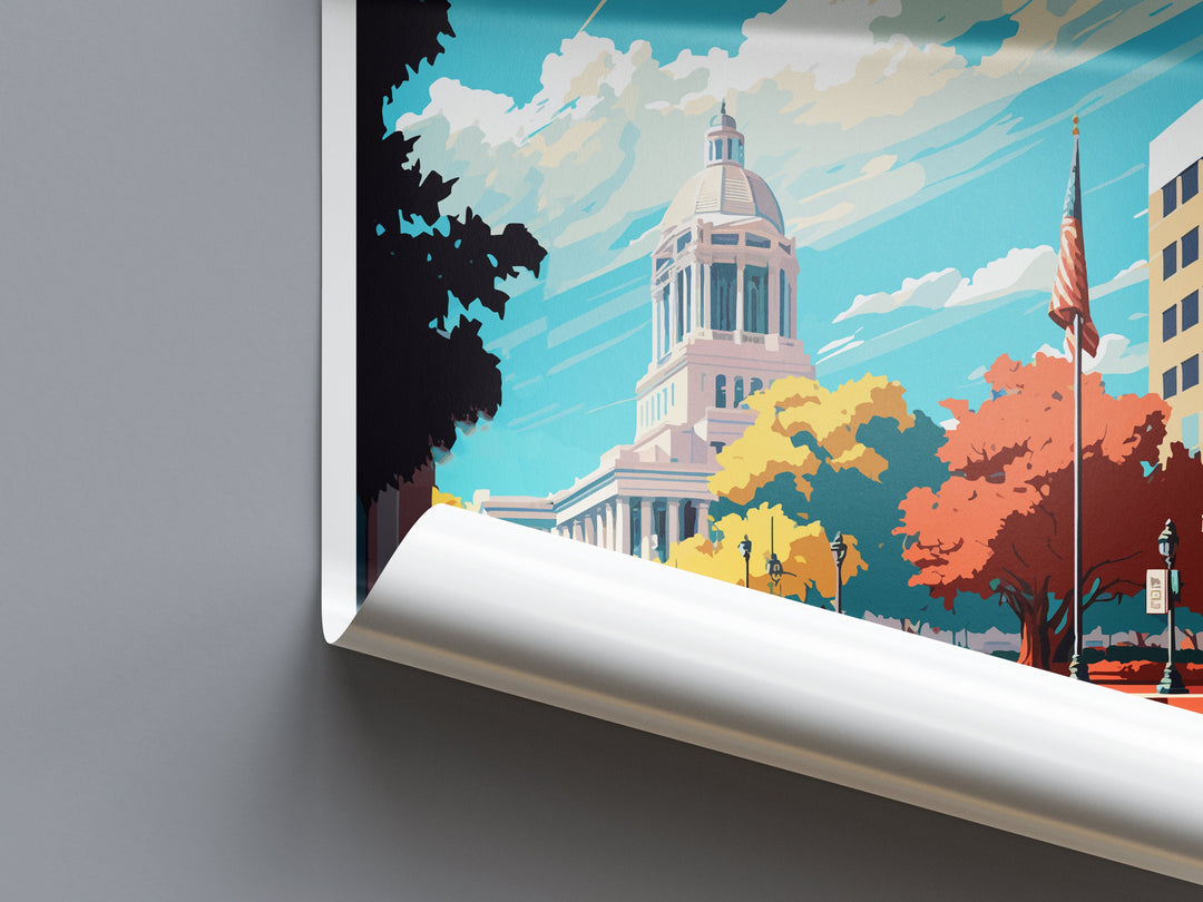 Sacramento Travel Print Wall Art Sacramento Wall Hanging Home Décor Sacramento Gift Art Lovers California Art Poster Sacramento Wall Art