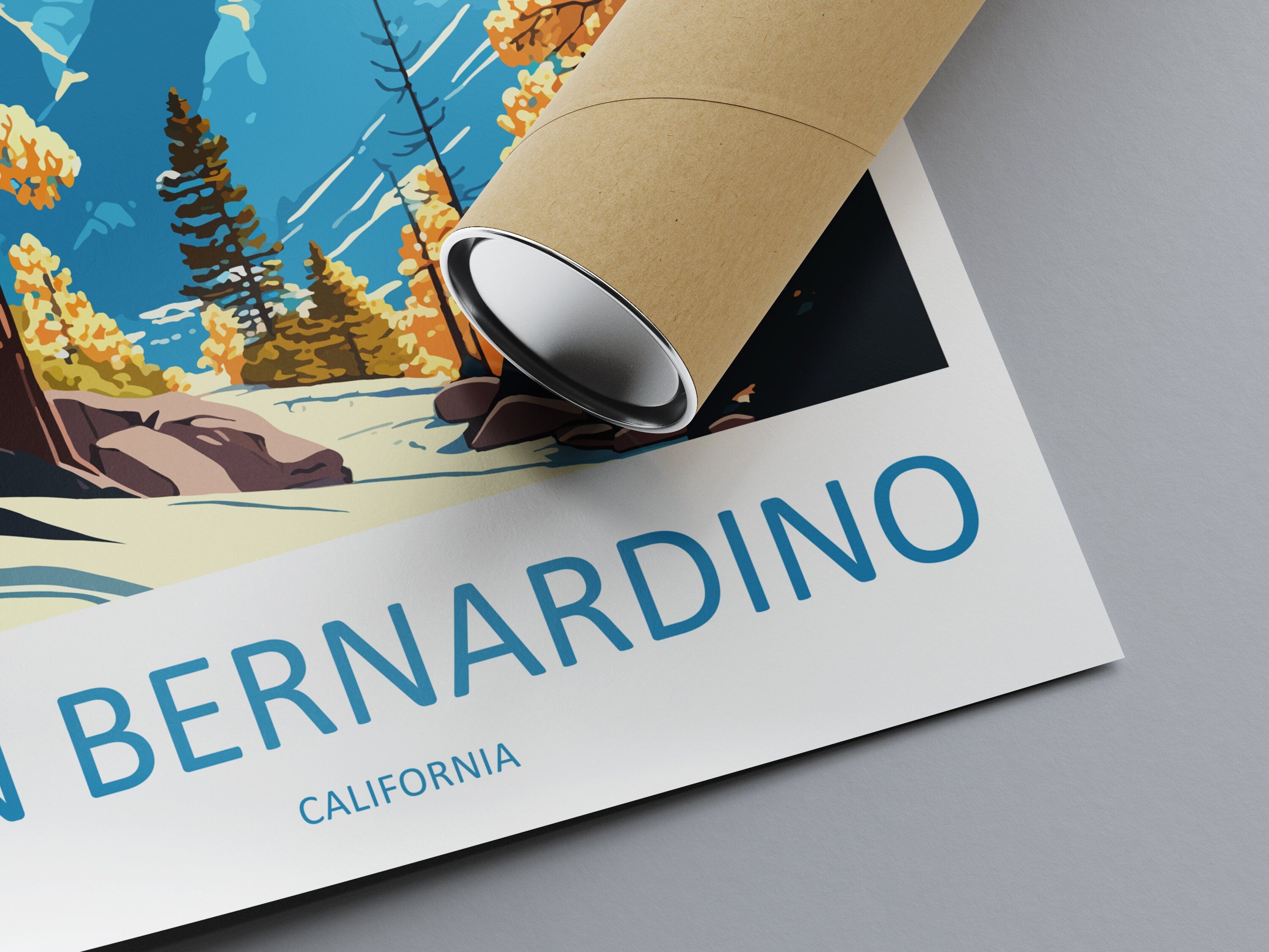 San Bernardino Travel Print