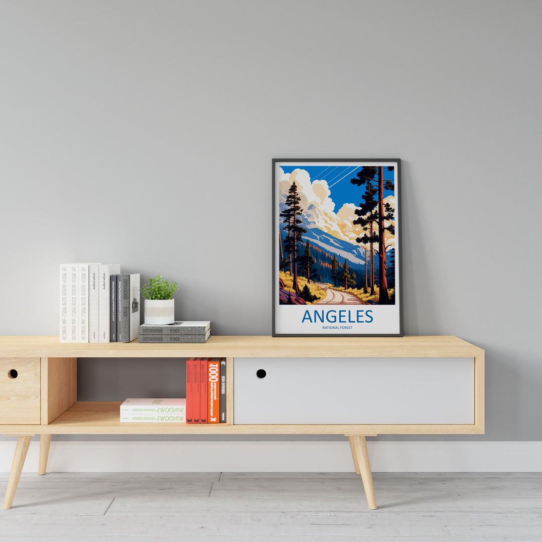 Angeles National Forest Travel Print Wall Art Angeles National Forest Wall Hanging Home Décor Angeles National Forest Gift Art California