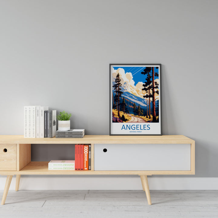 Angeles National Forest Travel Print Wall Art Angeles National Forest Wall Hanging Home Décor Angeles National Forest Gift Art California