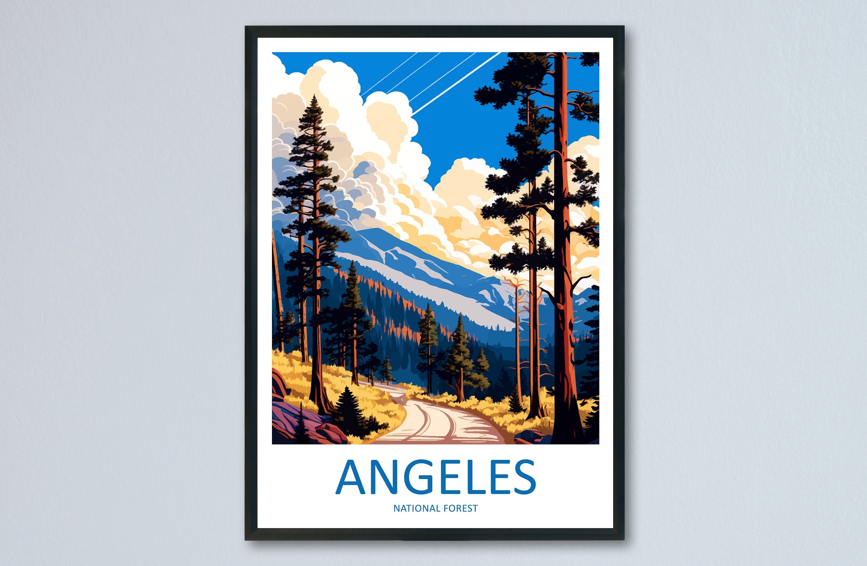 Angeles National Forest Travel Print