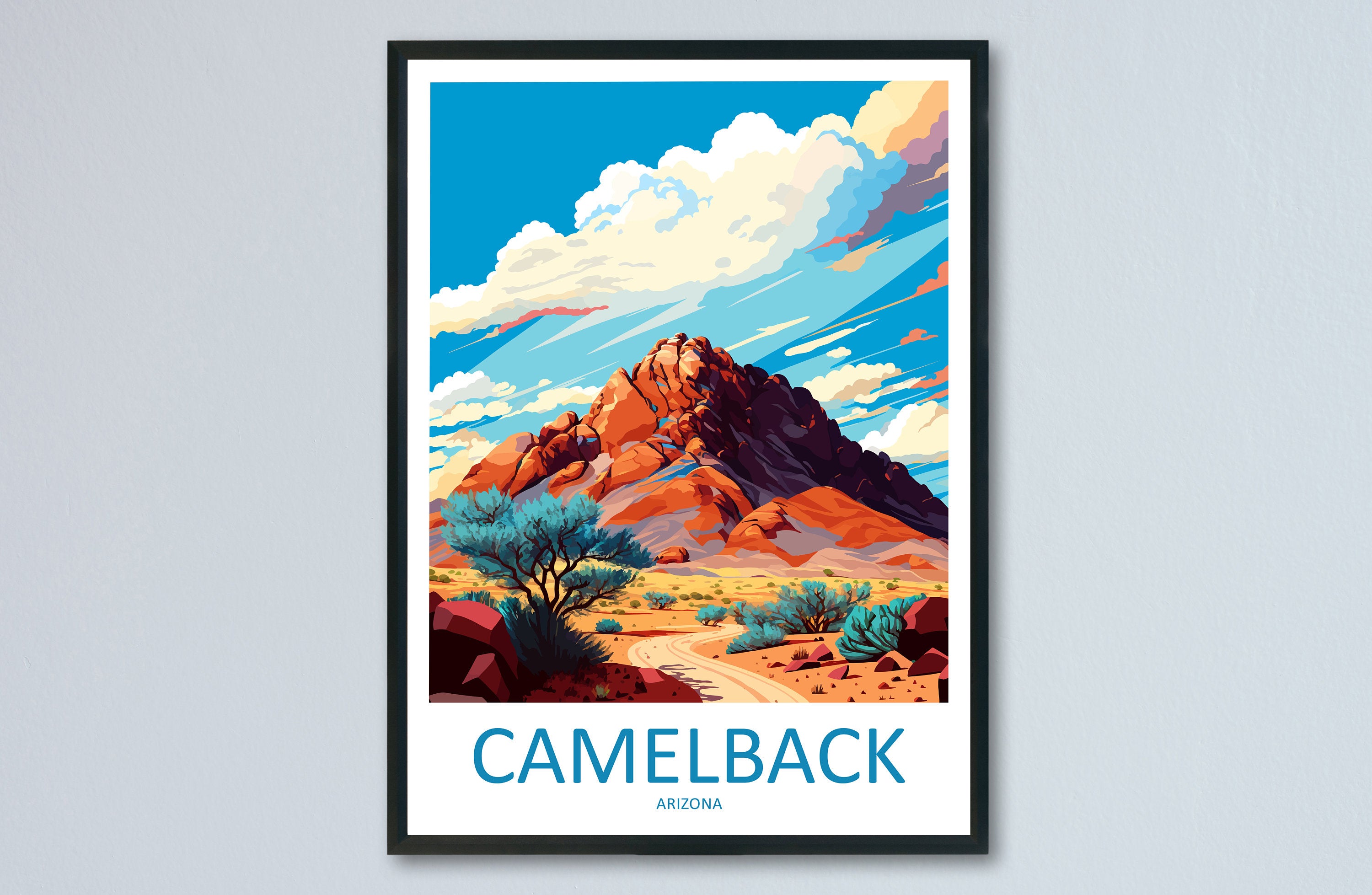 Camelback Mountain Travel Print