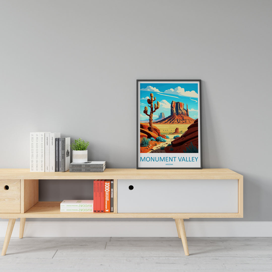 Monument Valley Travel Print Wall Art Monument Valley Wall Hanging Home Décor Monument Valley Gift Art Lovers Arizona Art Lover Gift Arizona