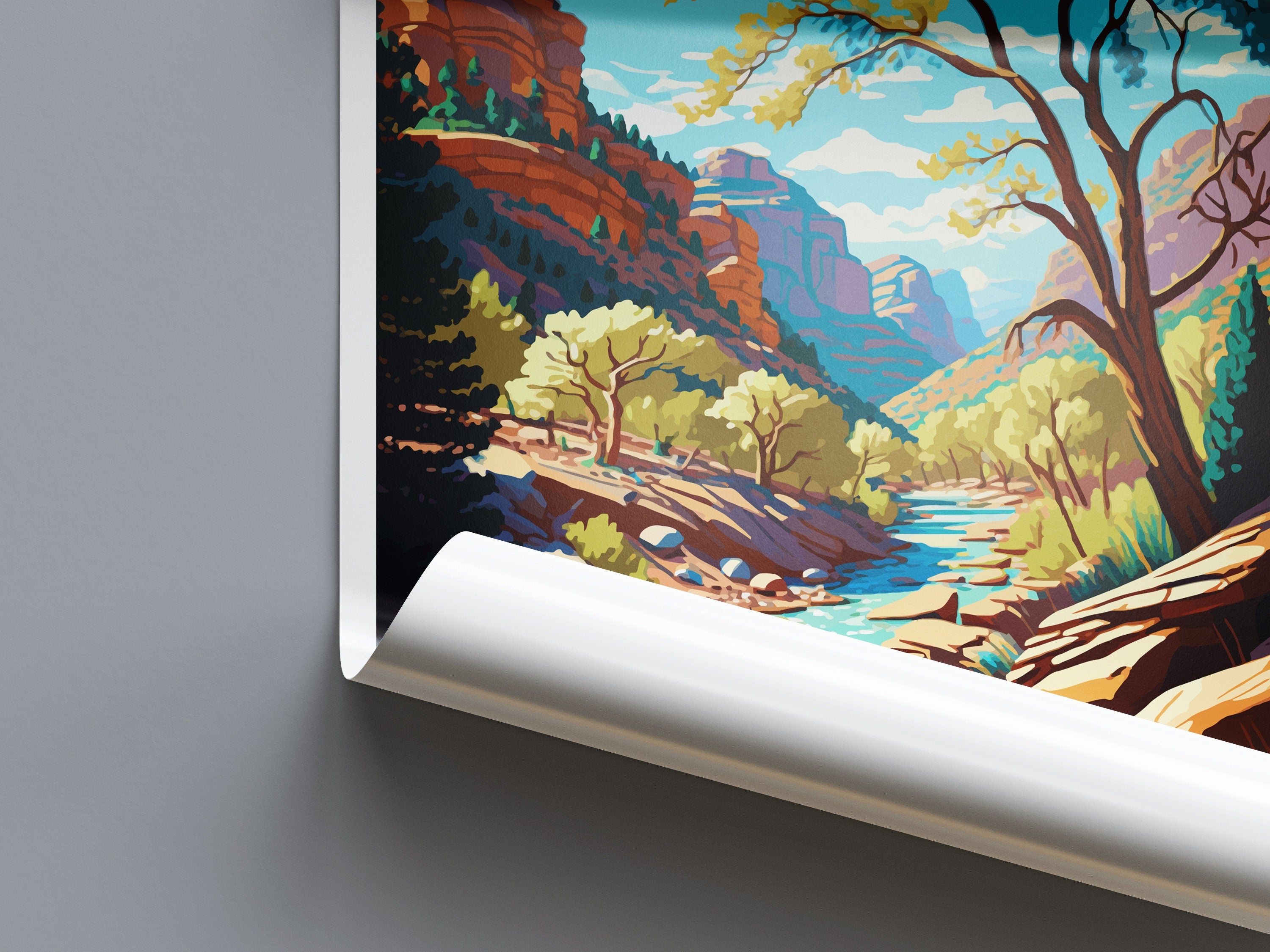 Oak Creek Canyon Travel Print