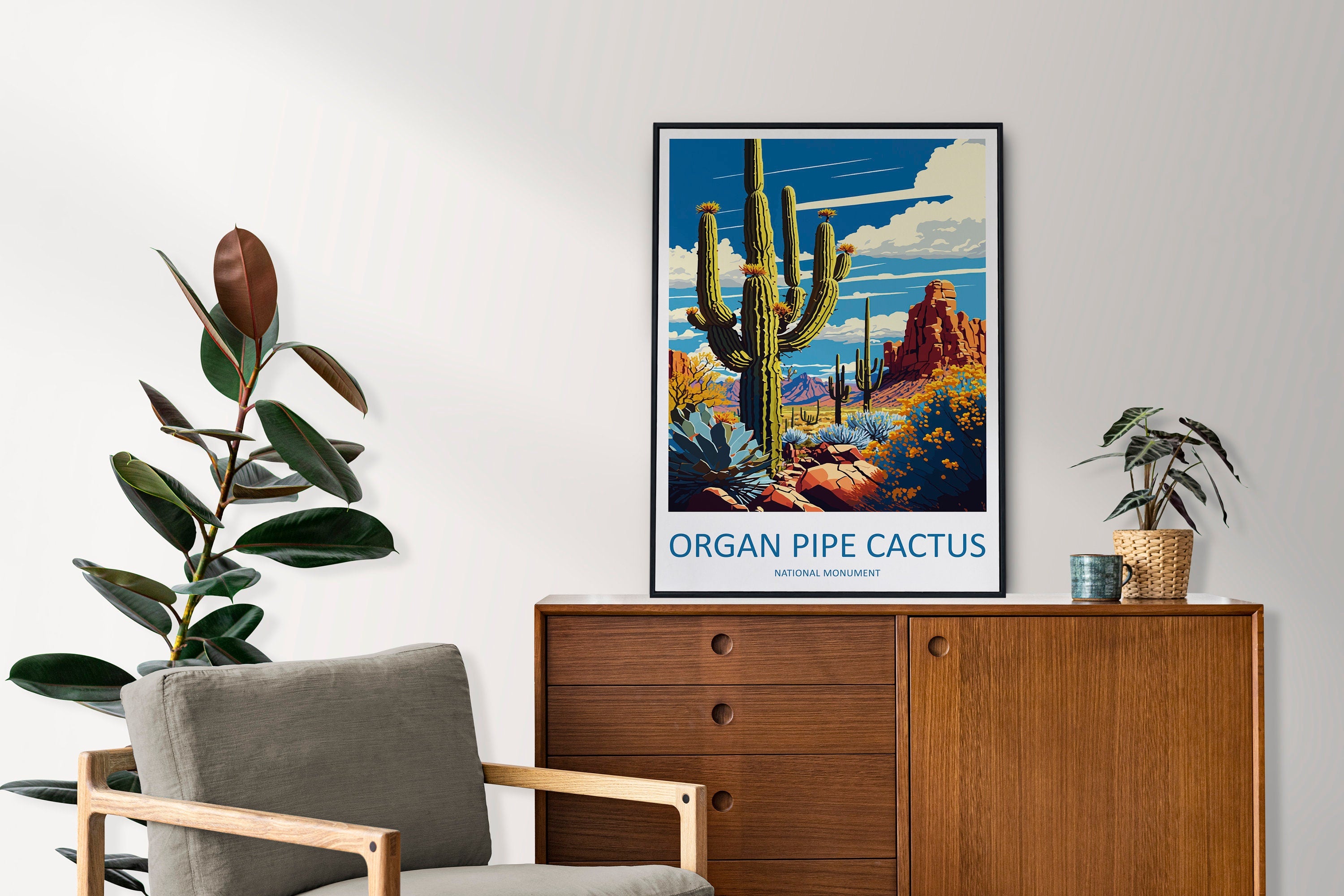 Organ Pipe Cactus National Monument Travel Print