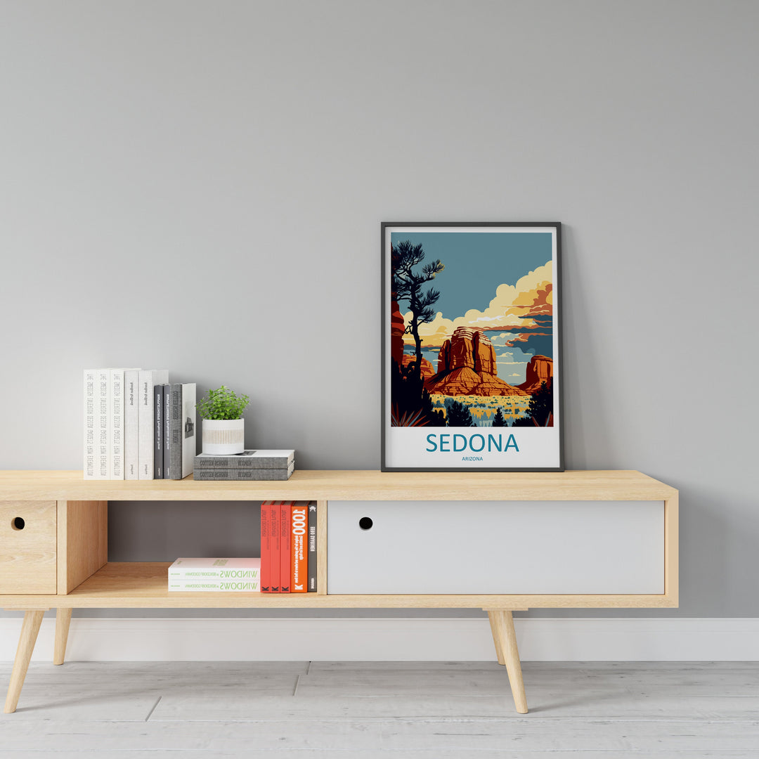 Sedona Travel Print Wall Art Sedona Wall Hanging Home Décor Sedona Gift Art Lovers Arizona Art Lover Gift Arizona Print Decor
