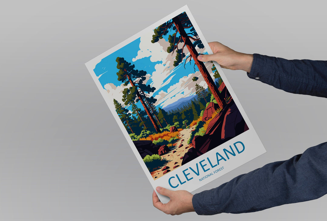 Cleveland National Forest Travel Print Wall Art Cleveland National Forest Wall Hanging Home Décor Cleveland National Forest Gift Art Lovers