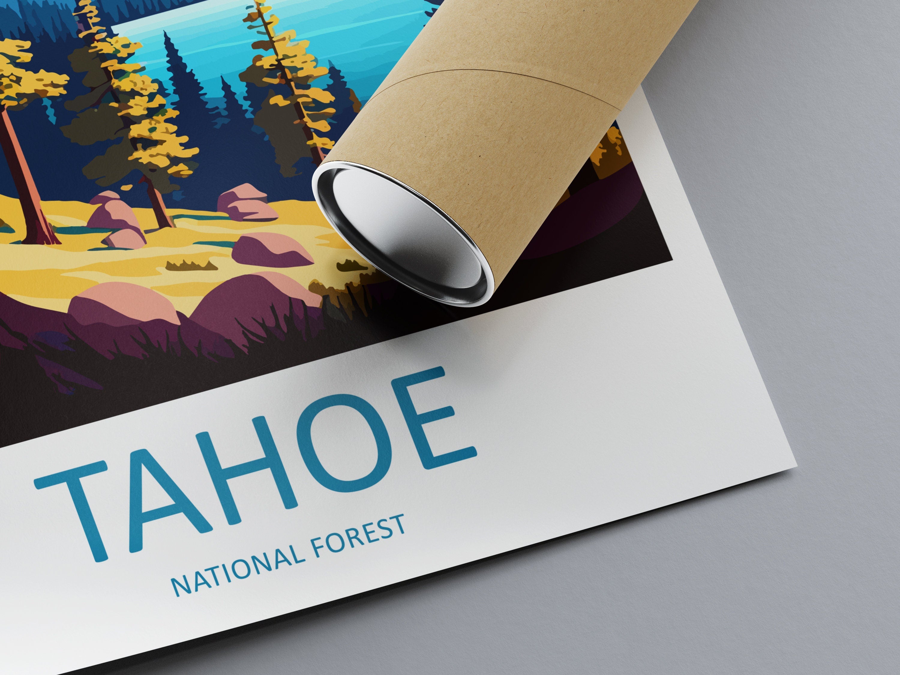 Tahoe National Forest Travel Print