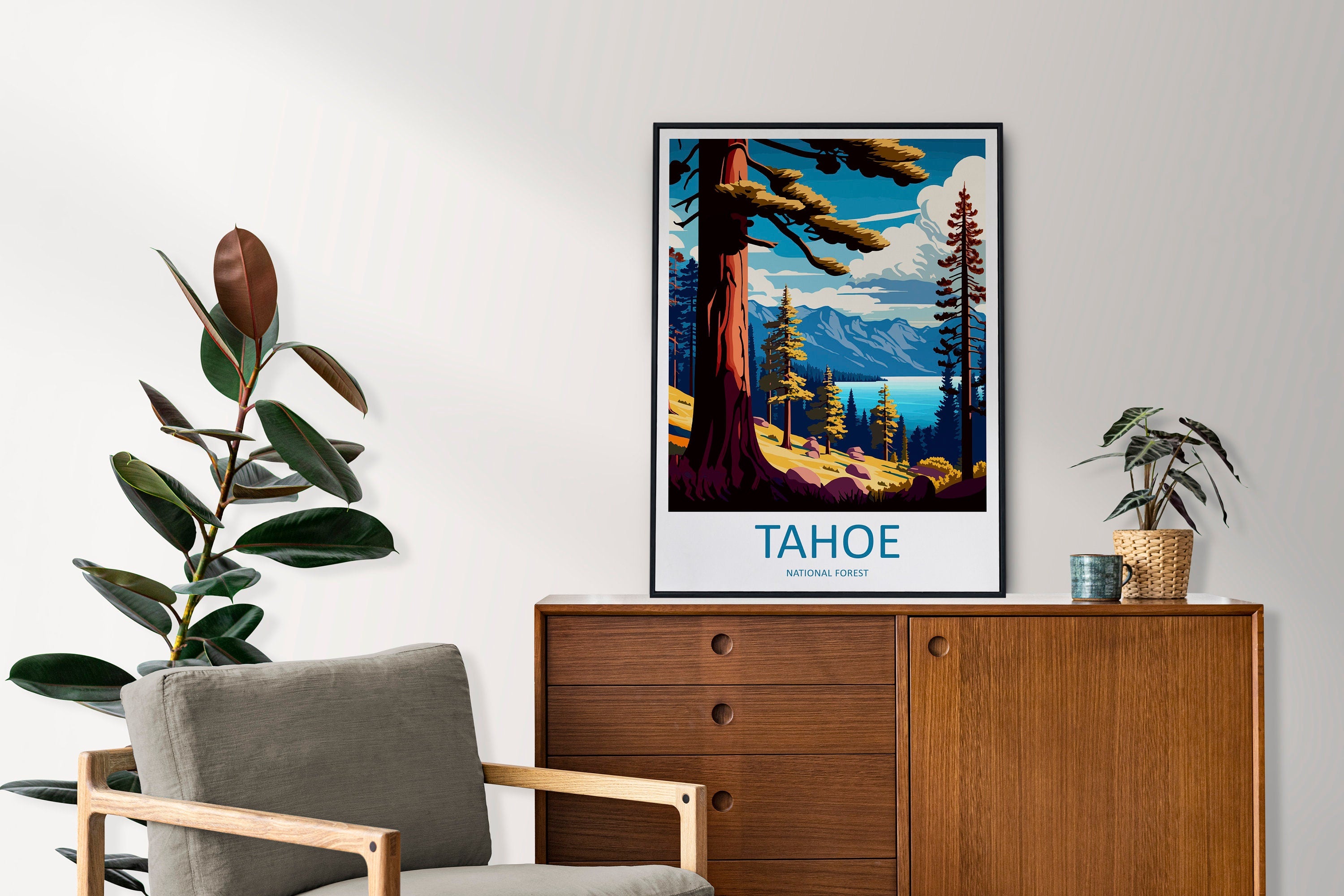 Tahoe National Forest Travel Print