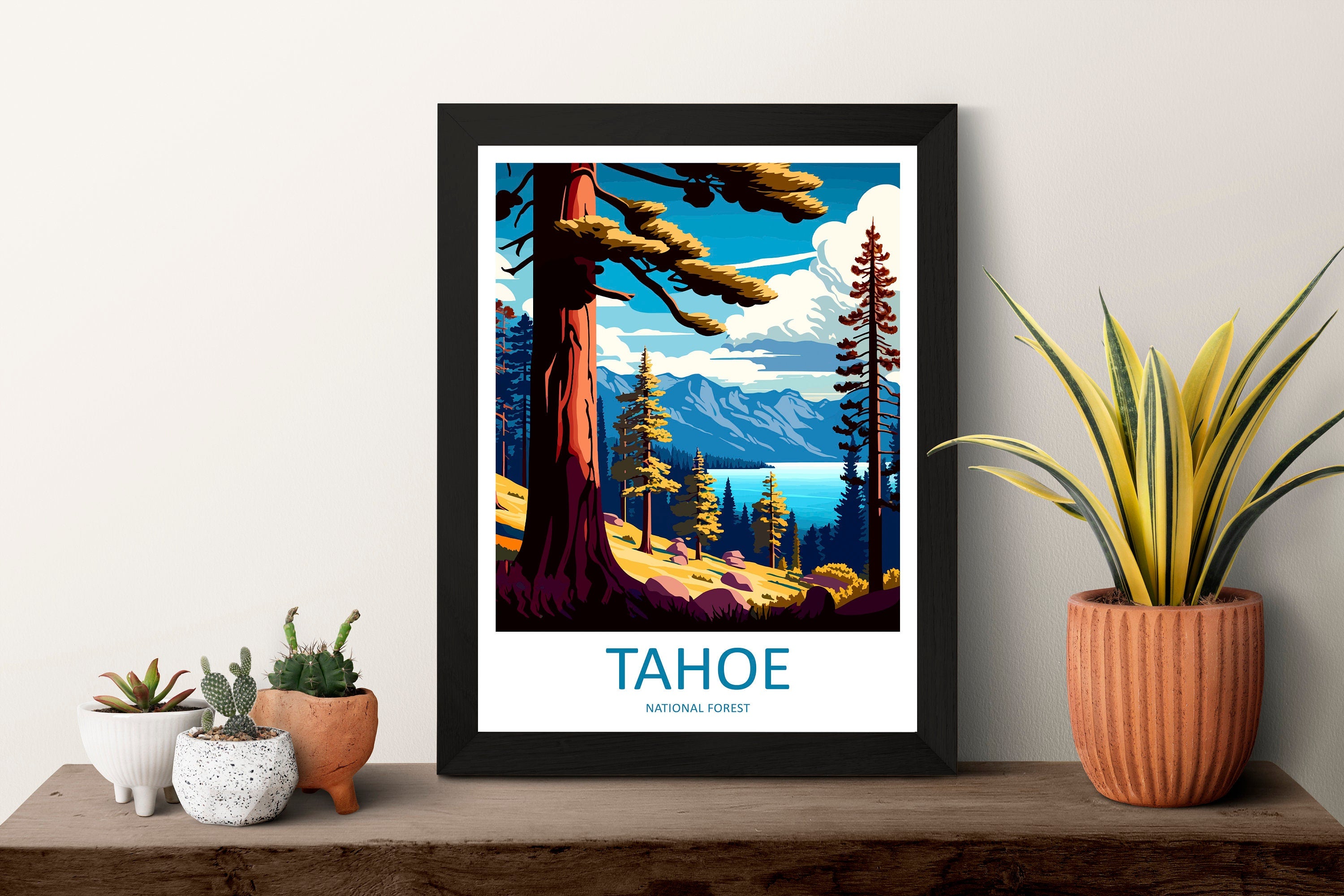 Tahoe National Forest Travel Print