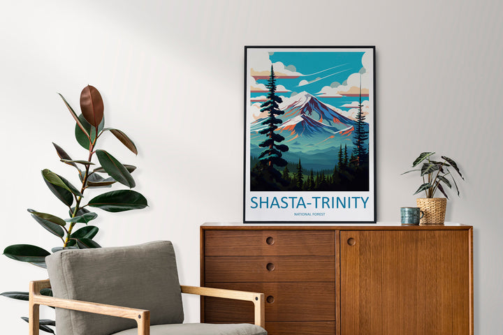 Shasta-trinity National Forest Travel Print Wall Art Shasta-trinity National Forest Wall Hanging Home Décor Shasta-trinity National Forest