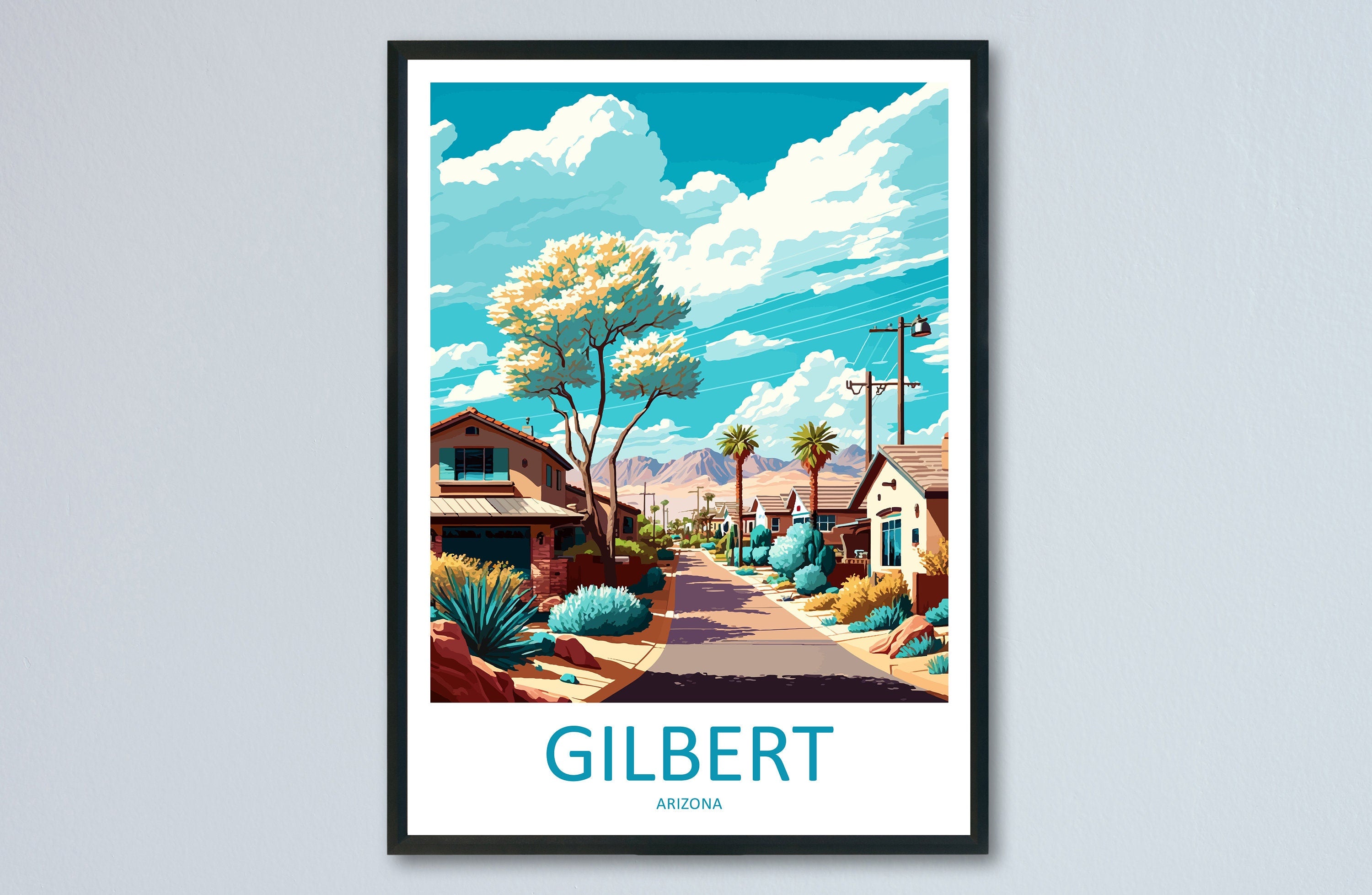 Gilbert Travel Print