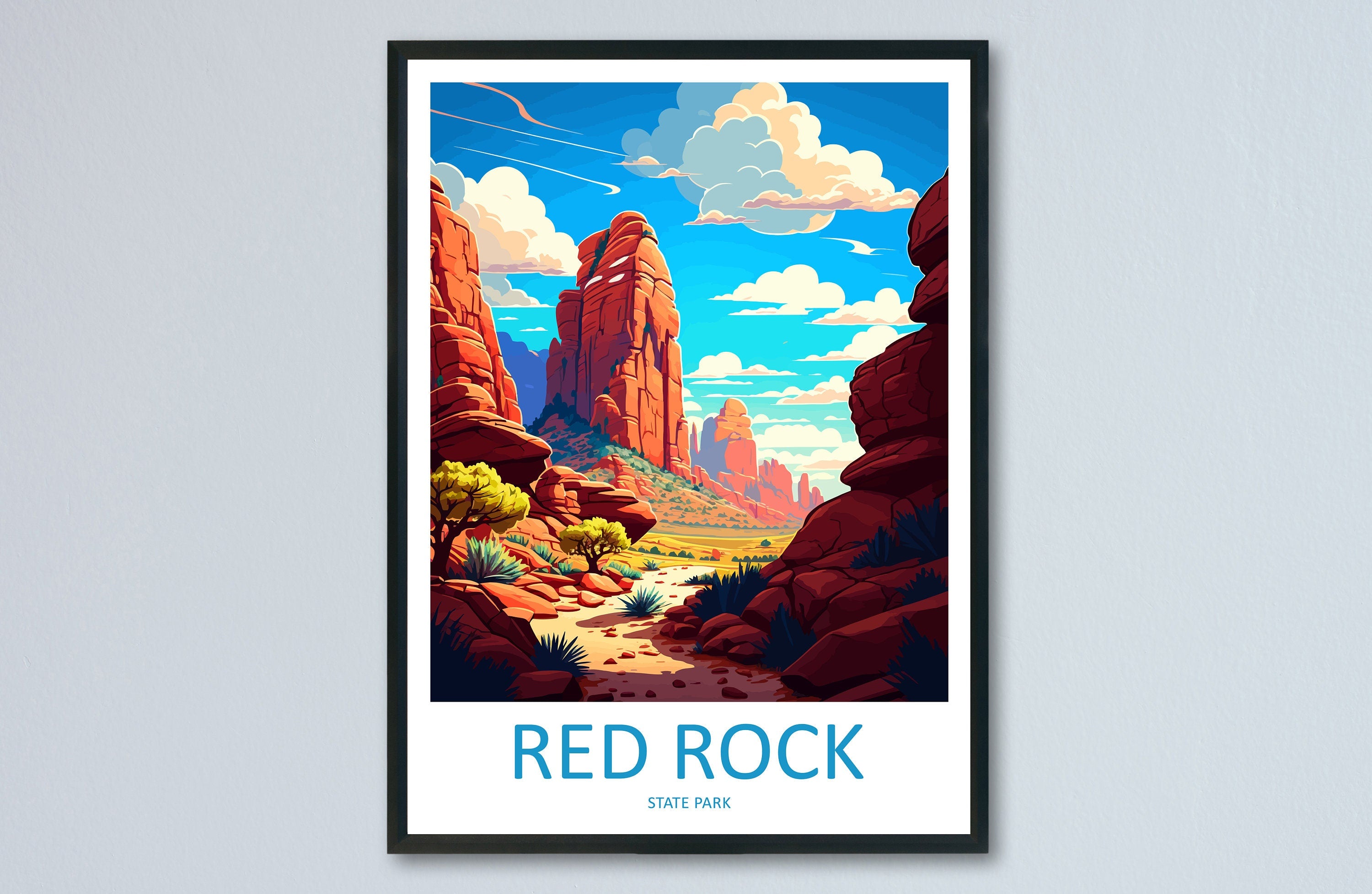 Red Rock Travel Print