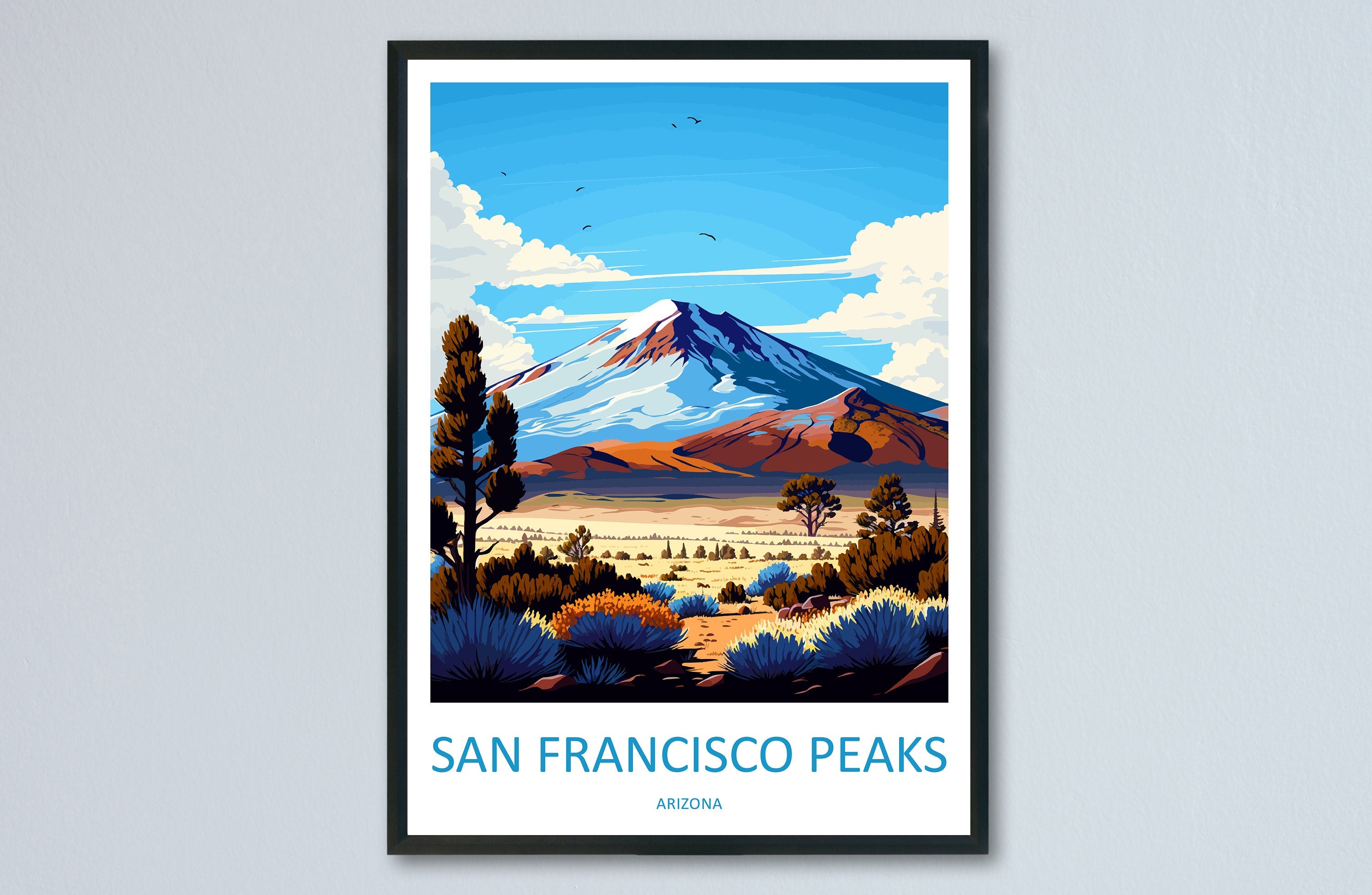 San Francisco Peaks Travel Print