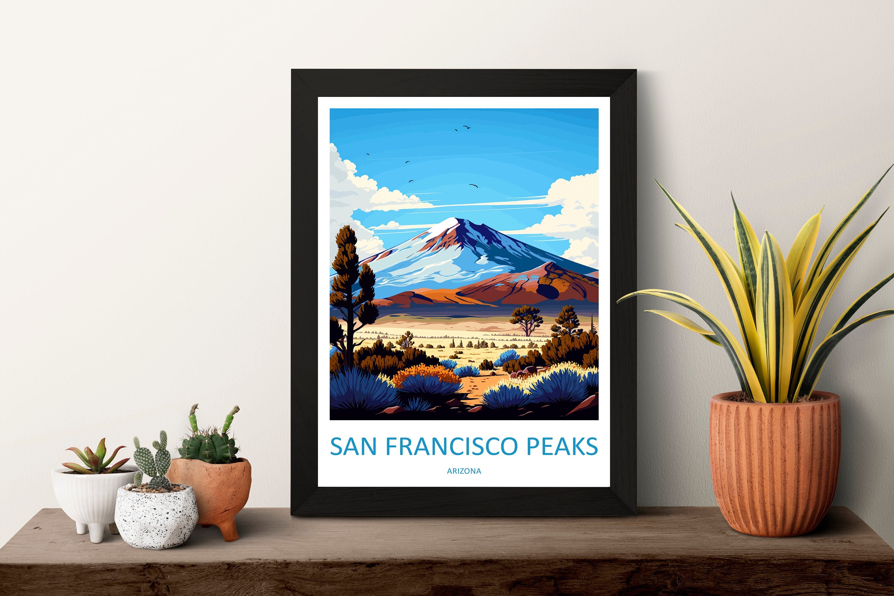 San Francisco Peaks Travel Print