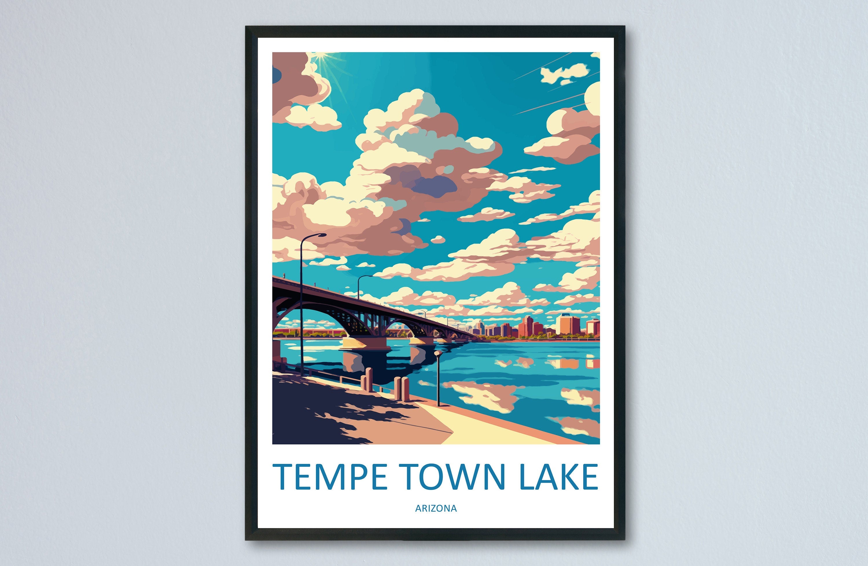 Tempe Town Lake Travel Print