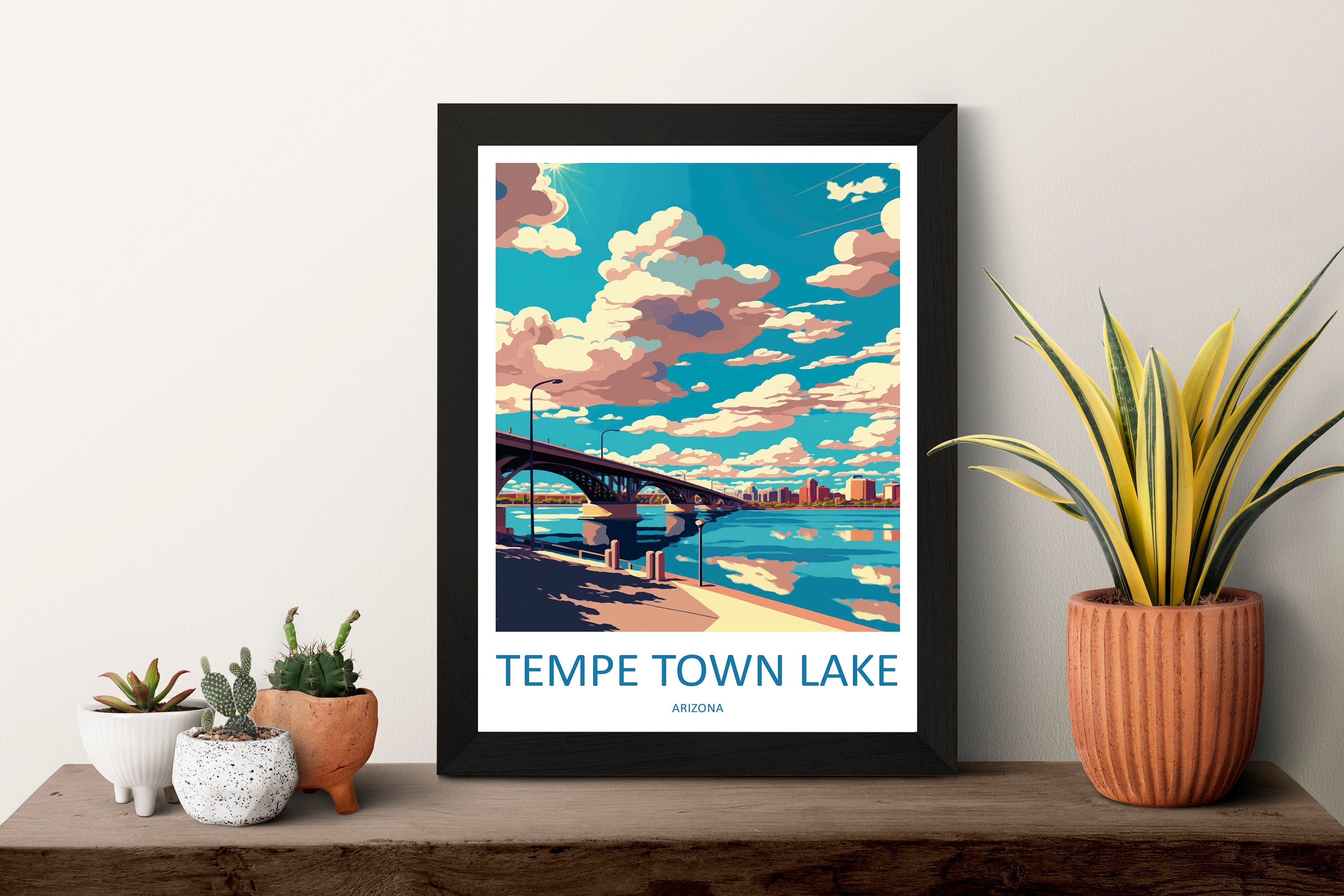 Tempe Town Lake Travel Print