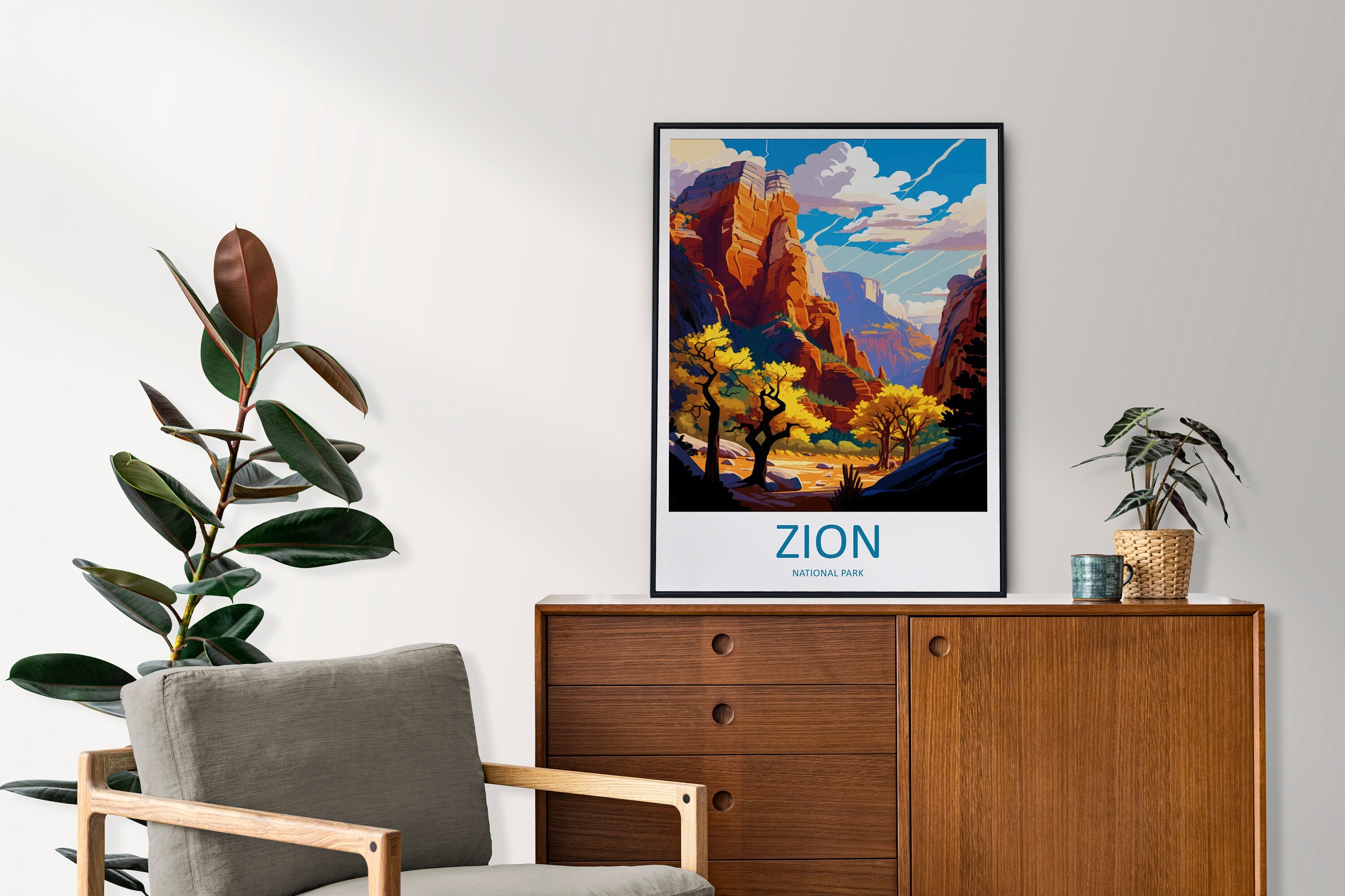 Zion National Park Travel Print