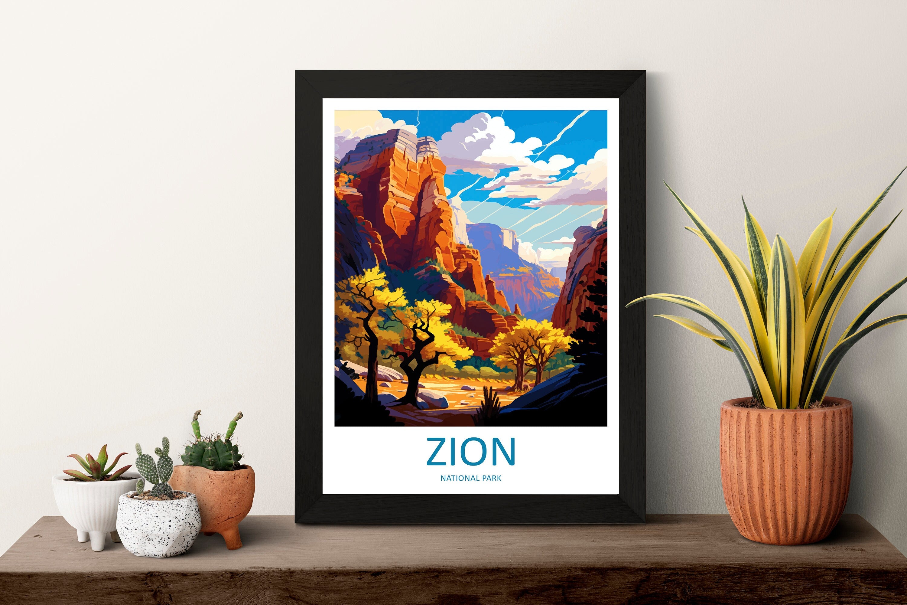 Zion National Park Travel Print