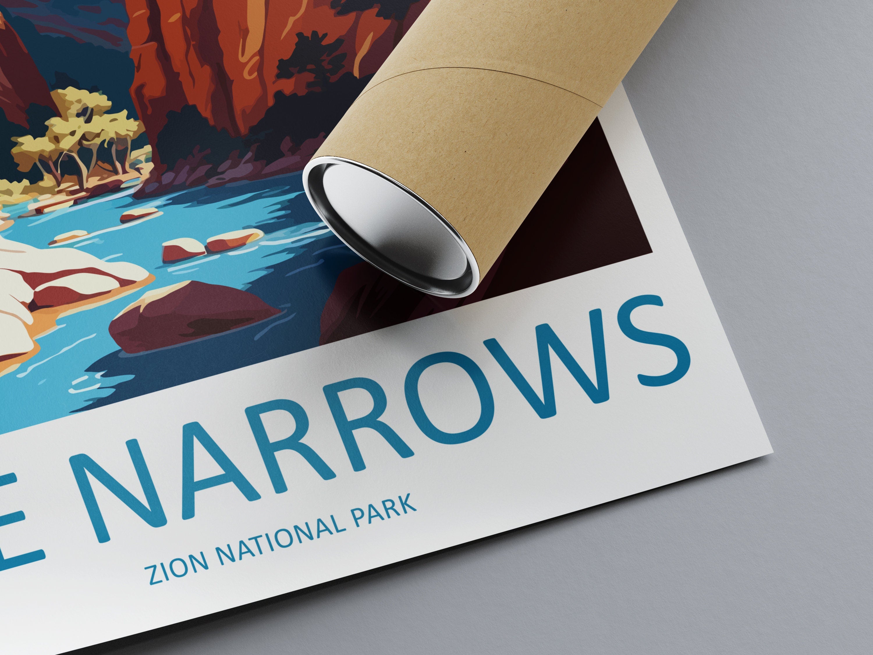 Zion National Park The Narrows Travel Print