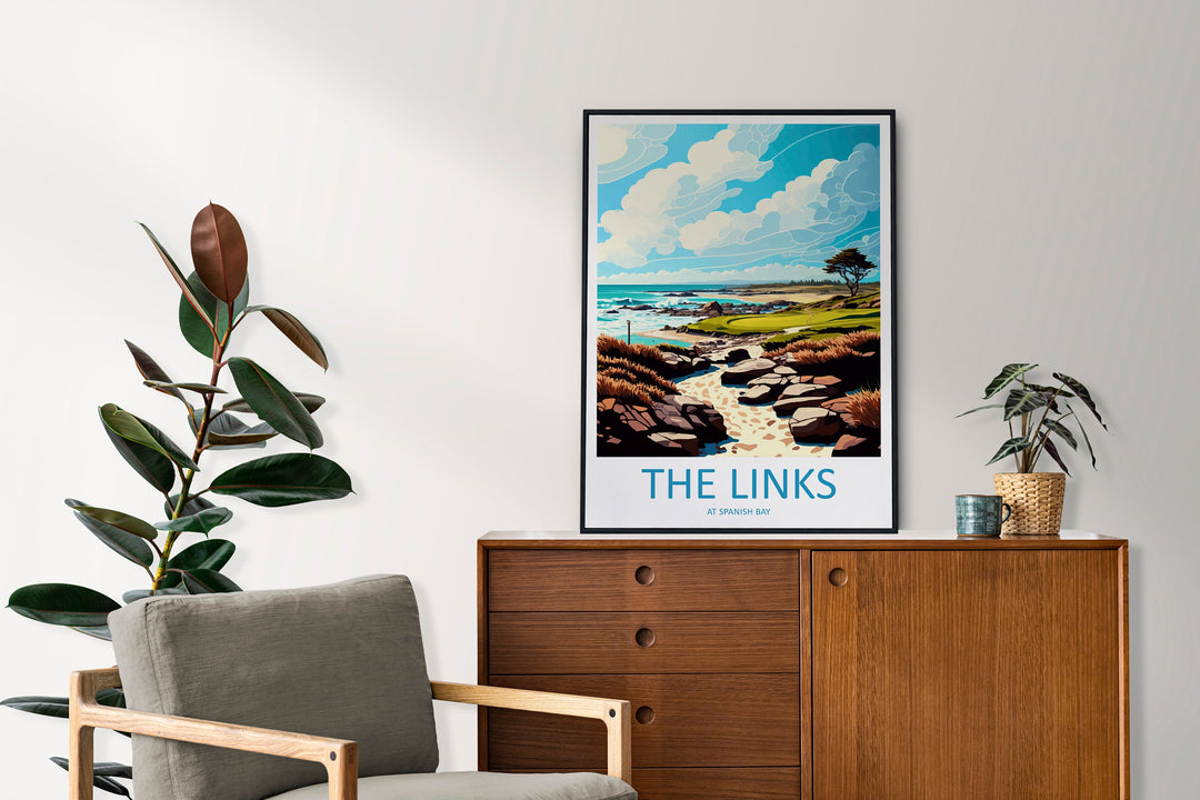 The Link At Spanish Bay Travel Print Wall Art The Link At Spanish Bay Wall Hanging Home Décor The Link At Spanish Bay Gift Art Lovers Golf