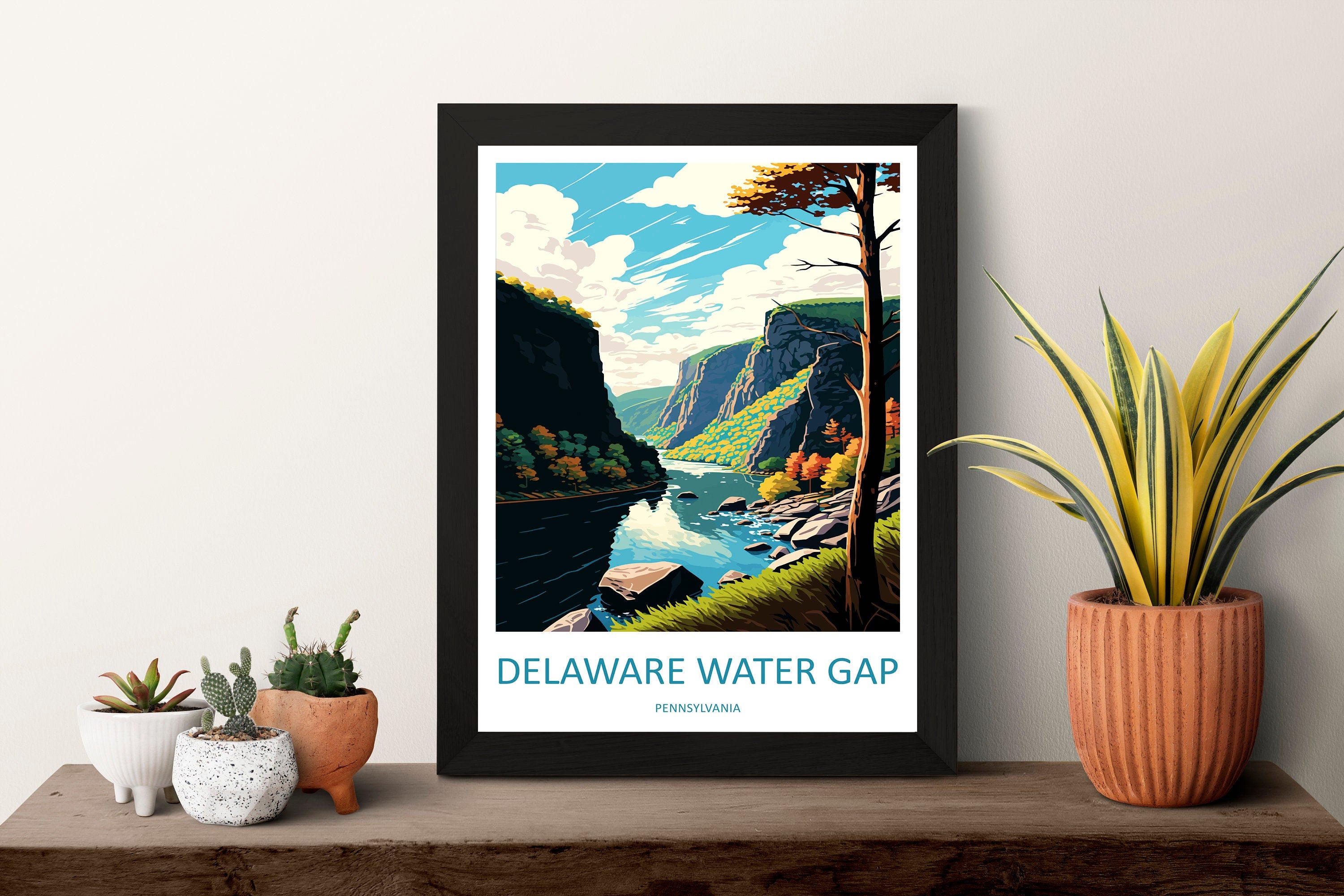 Delaware Water Gap Travel Print