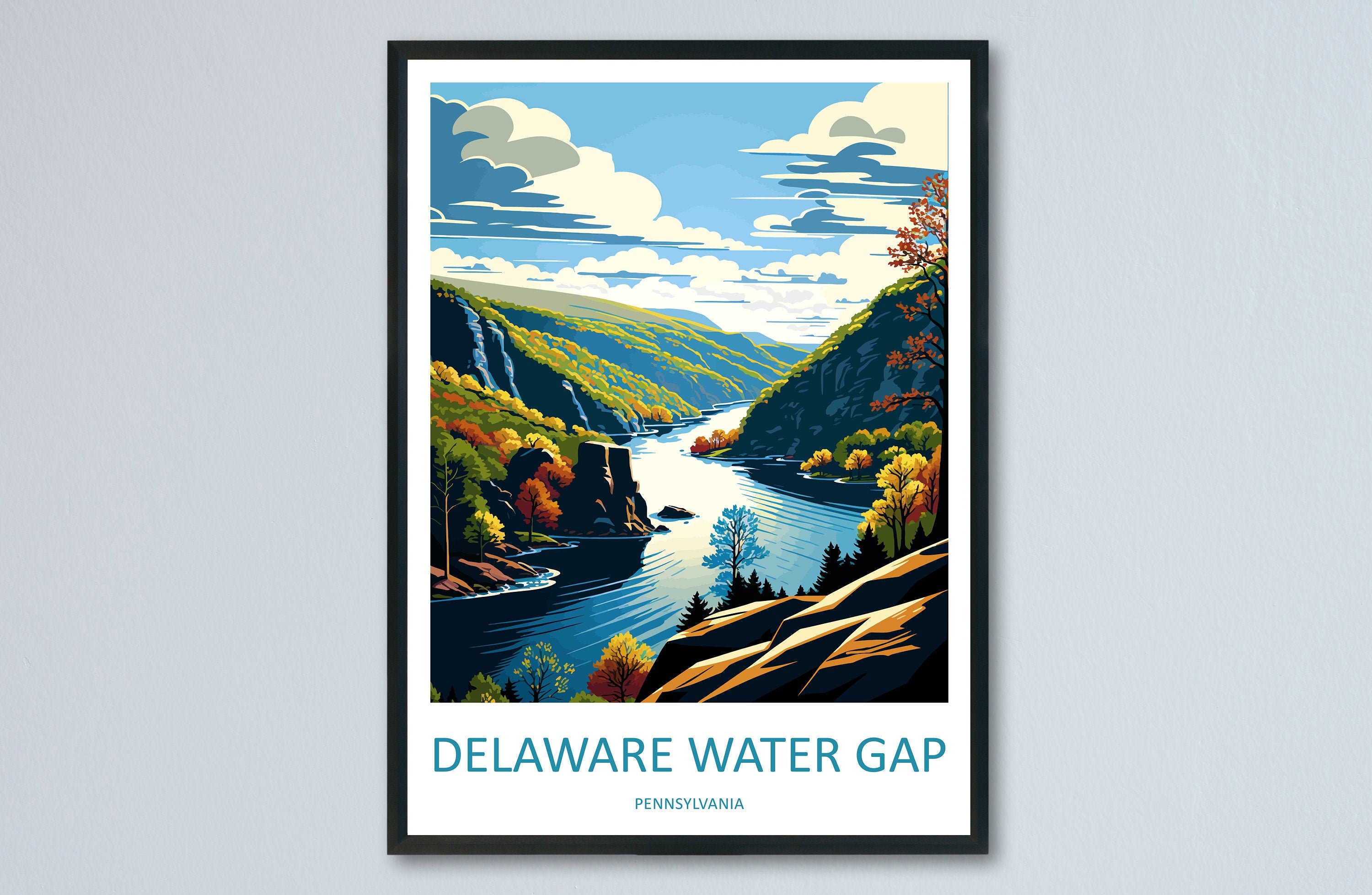 Delaware Water Gap Travel Print