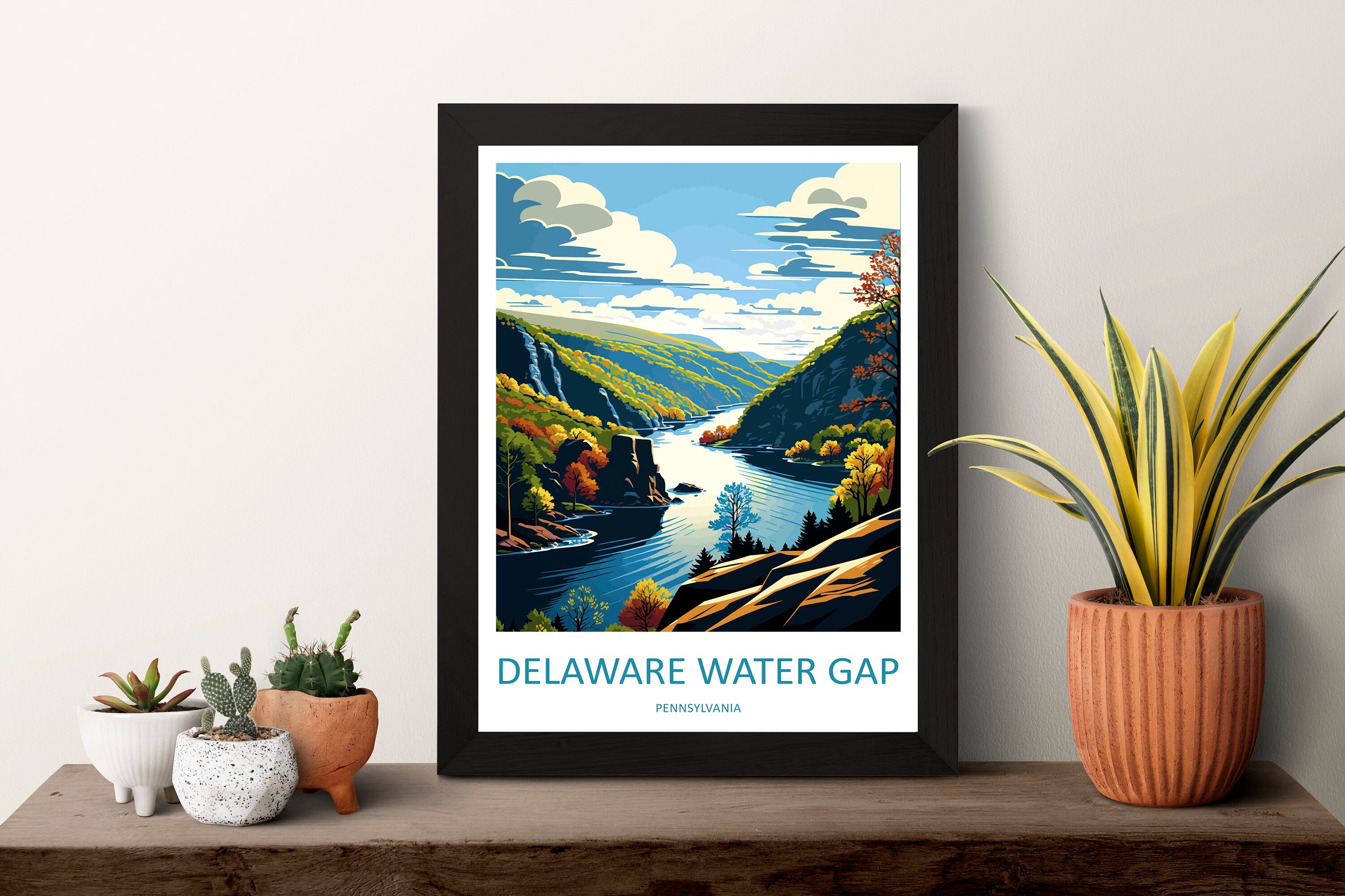 Delaware Water Gap Travel Print