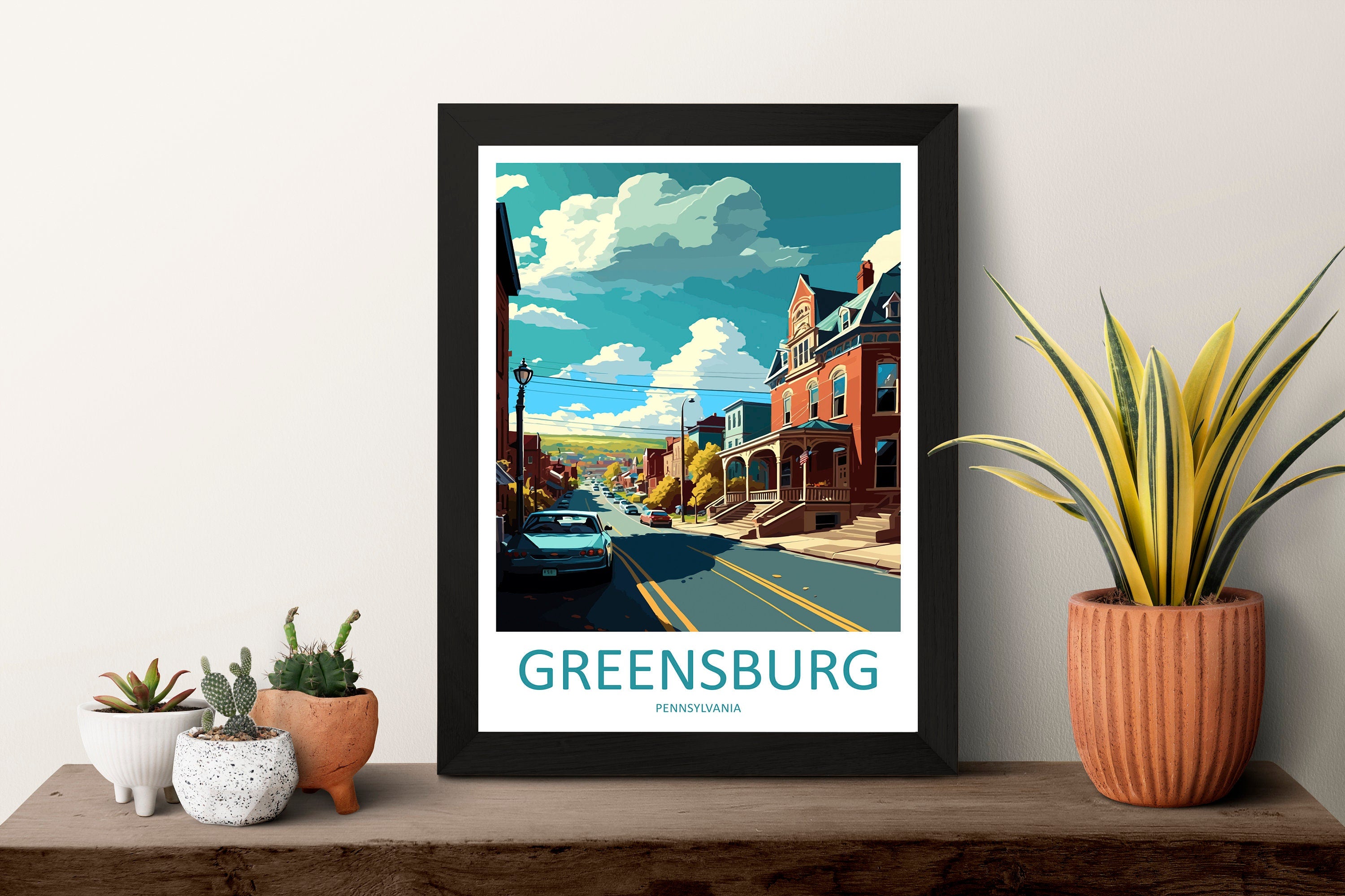 Greensburg Travel Print