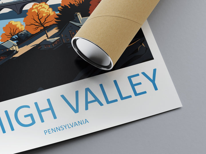 Lehigh Valley Travel Print Wall Art Lehigh Valley Wall Hanging Home Décor Lehigh Valley Gift Art Lovers Pennsylvania Art Lover