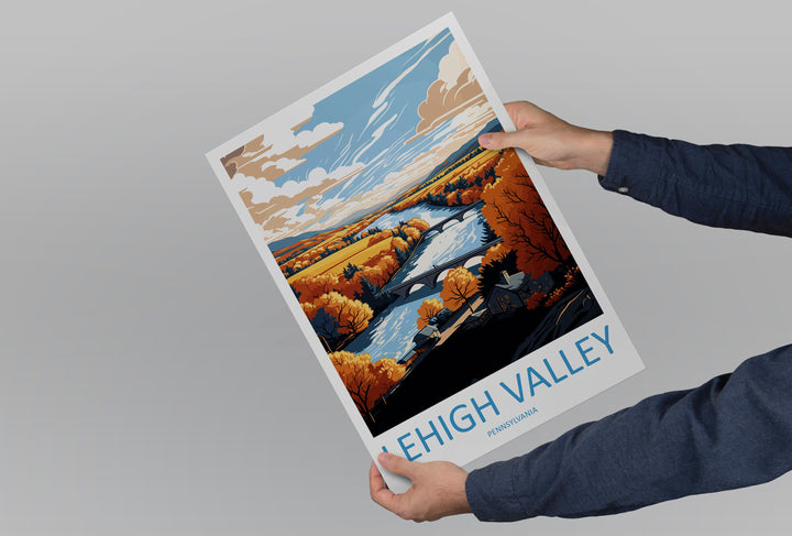 Lehigh Valley Travel Print Wall Art Lehigh Valley Wall Hanging Home Décor Lehigh Valley Gift Art Lovers Pennsylvania Art Lover