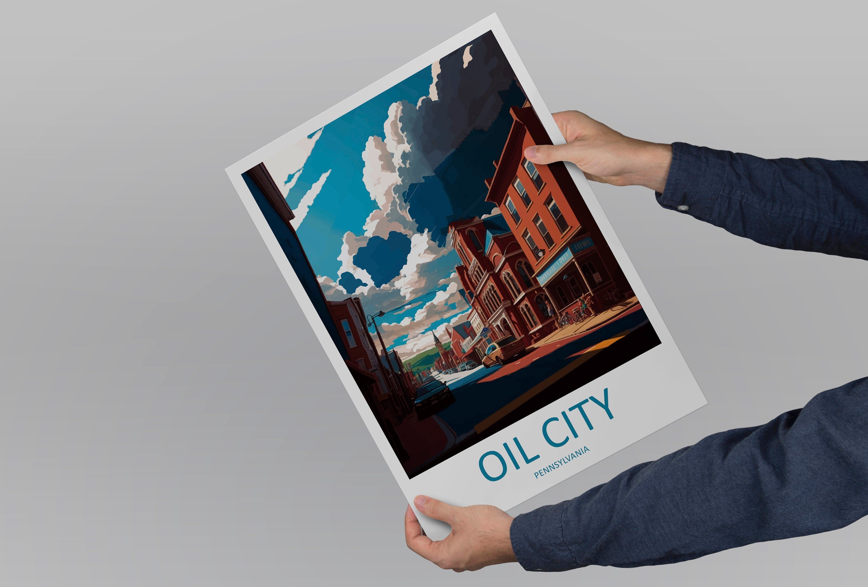 Oil City Travel Print