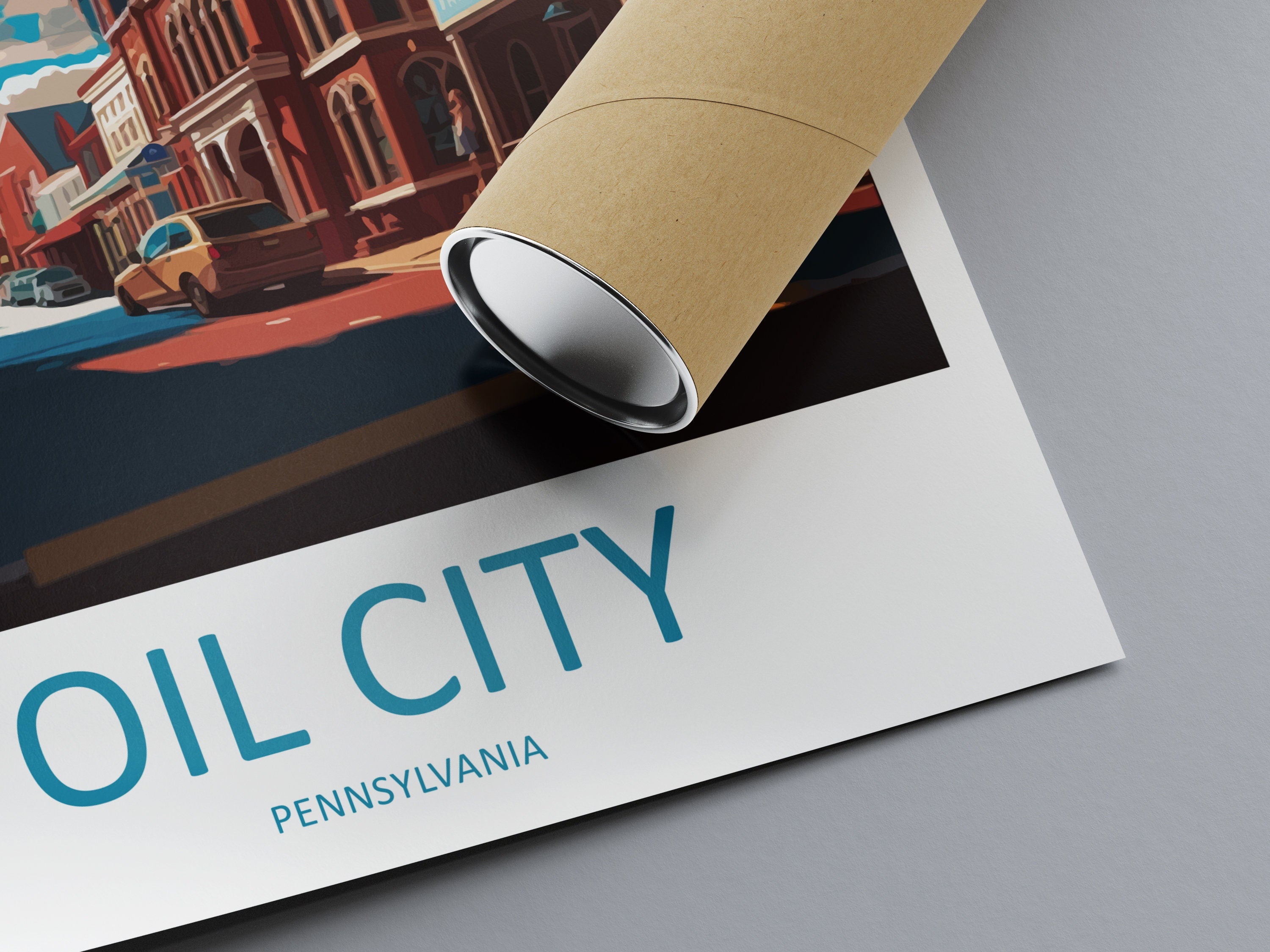 Oil City Travel Print