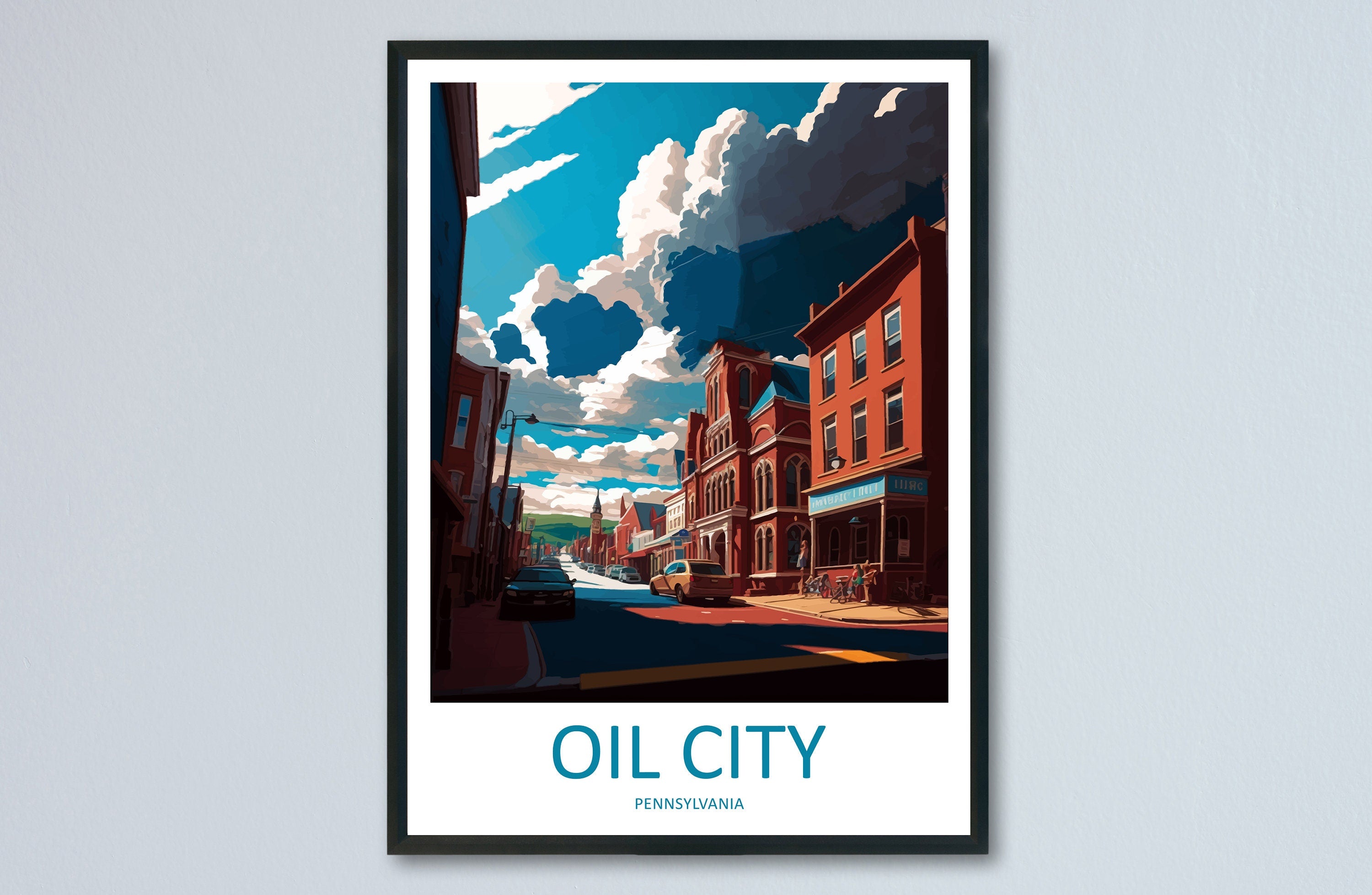 Oil City Travel Print