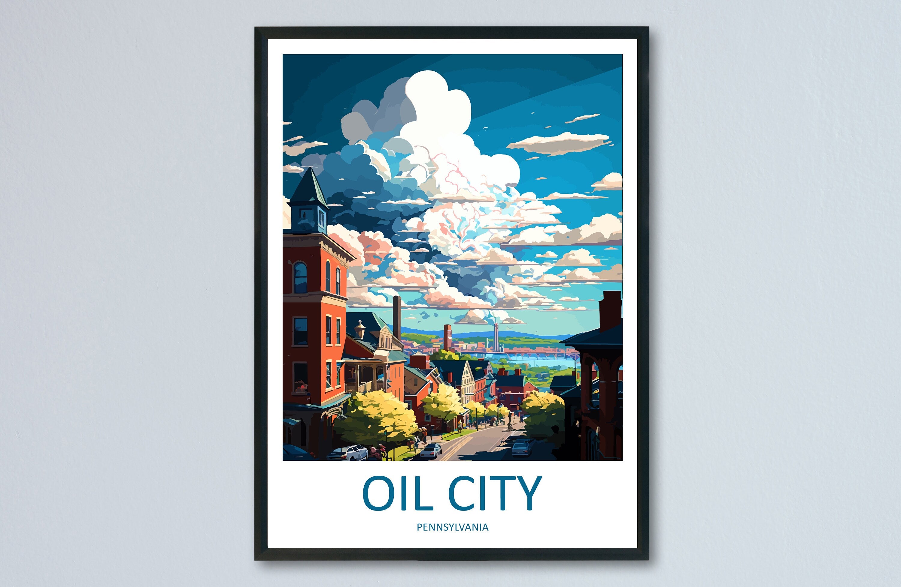 Oil City Travel Print