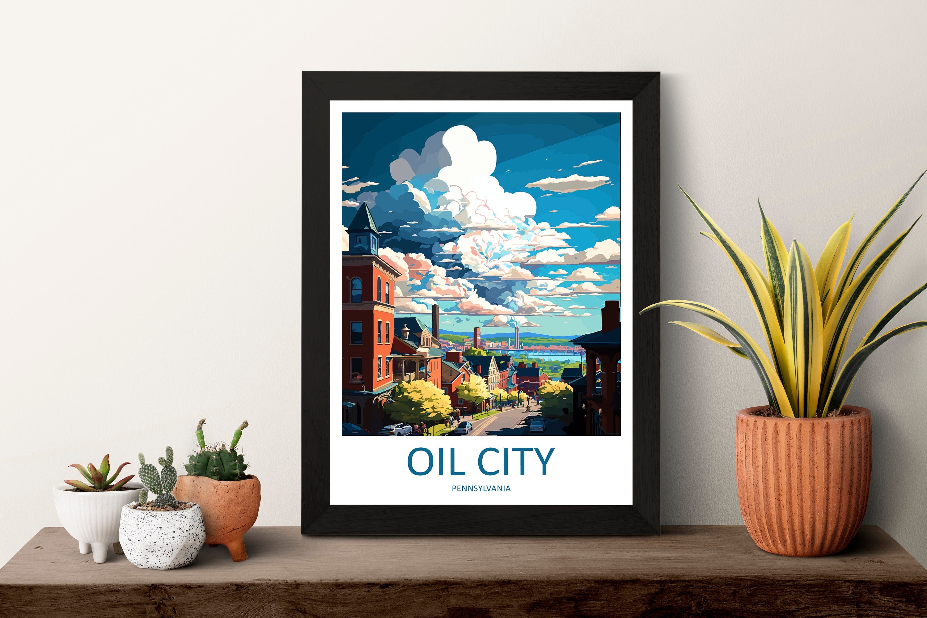 Oil City Travel Print