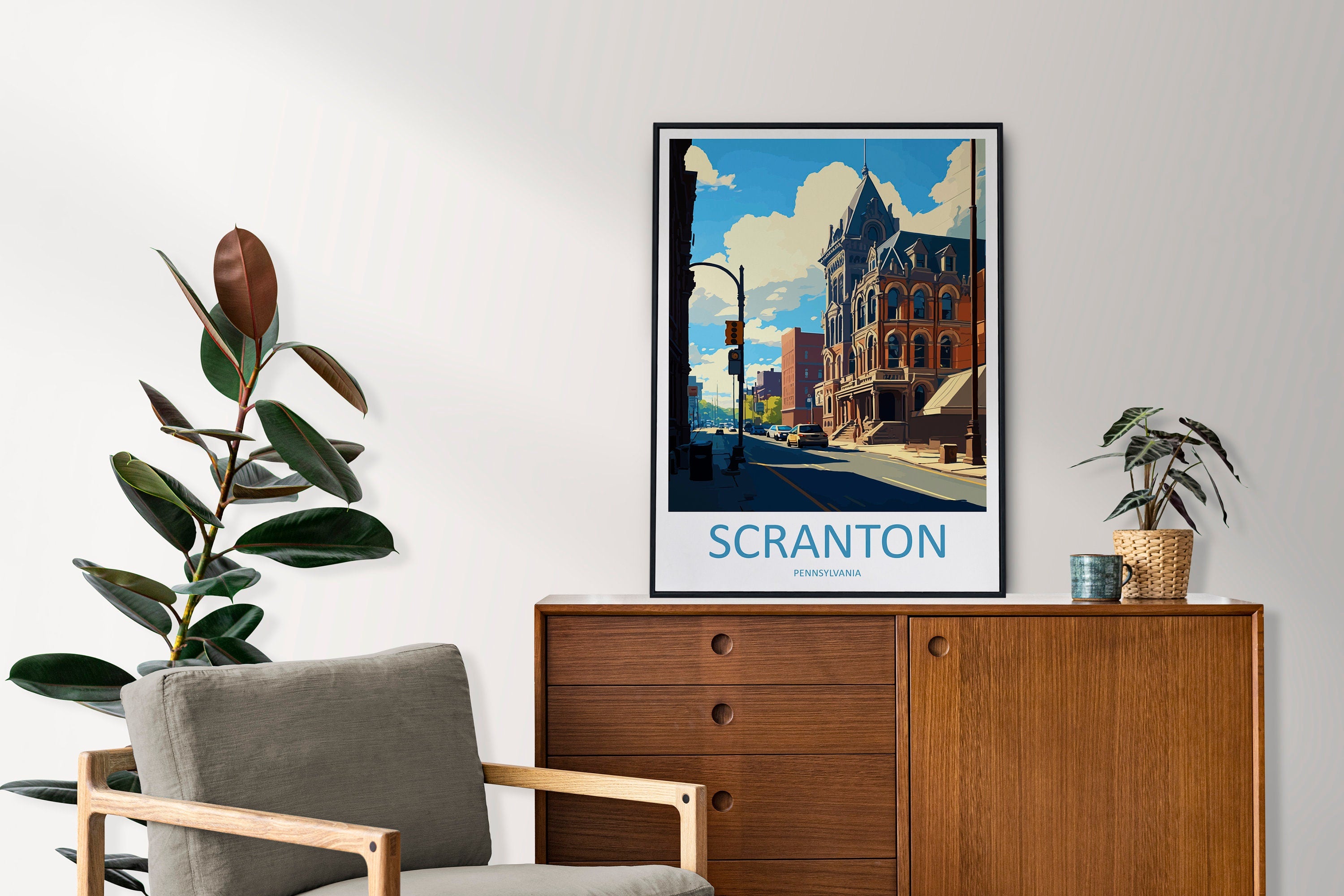 Scranton Travel Print